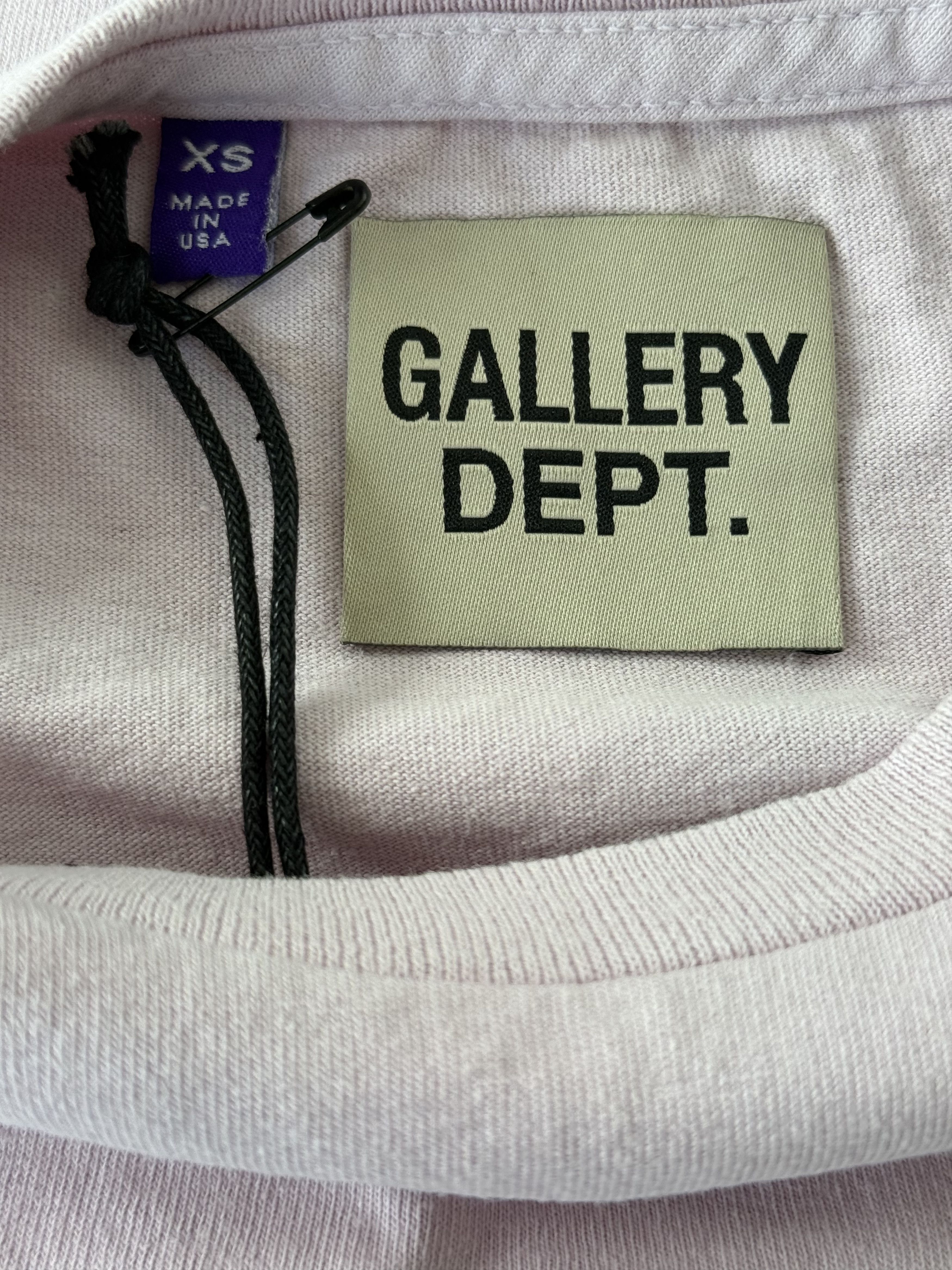 Gallery Dept. Gallery Dept Lavender & Black Art Deco Glitter Logo T-Shirt Size US M / EU 48-50 / 2 - 3 Thumbnail