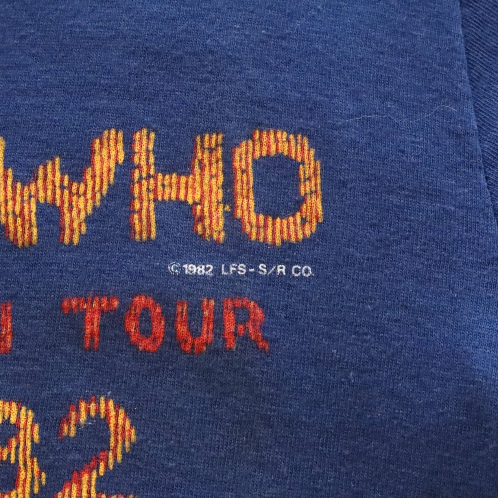 Vintage VINTAGE The Who American Tour '82 Tshirt L Blue Men's T-Shirt Size US L / EU 52-54 / 3 - 6 Thumbnail