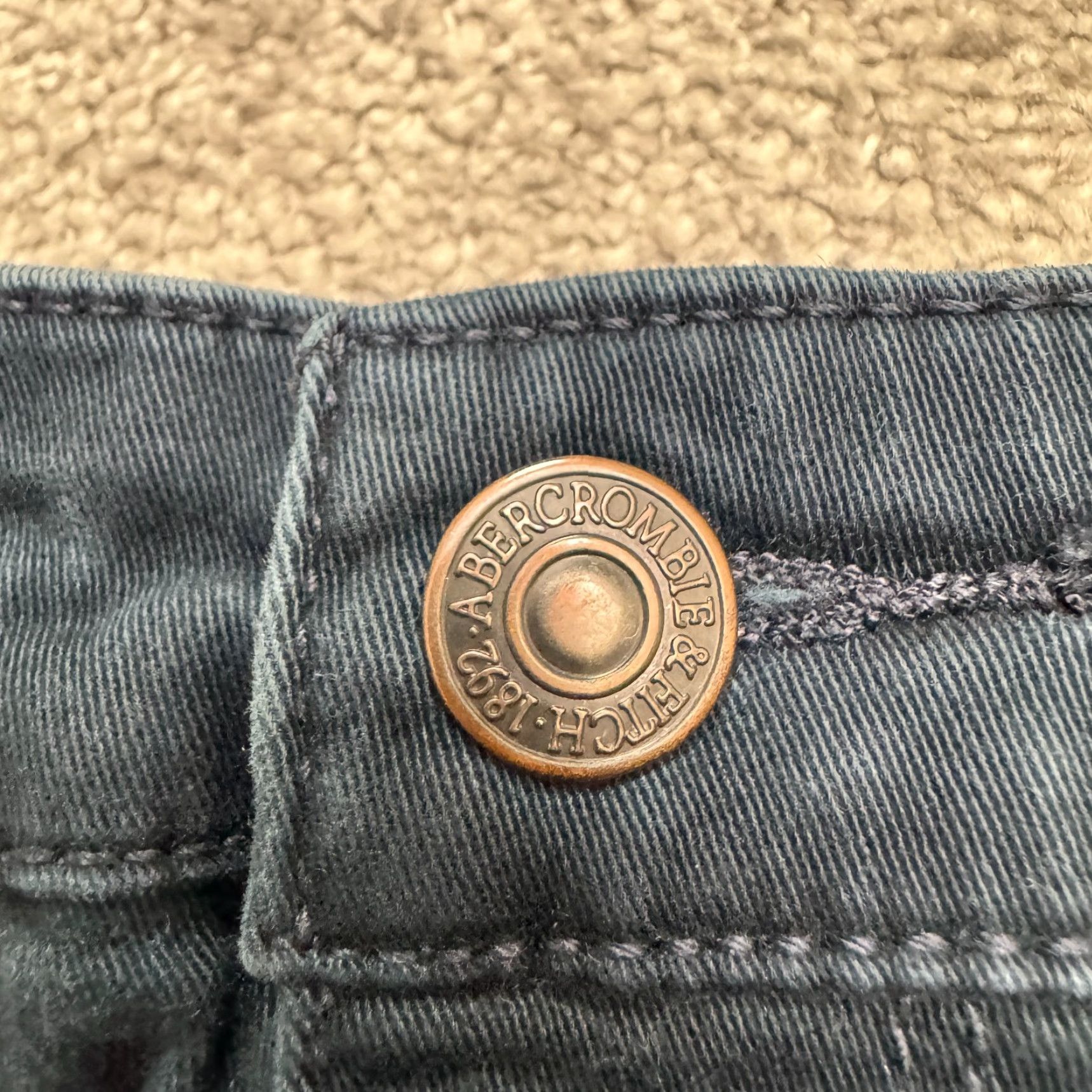 Abercrombie & Fitch Abercrombie & Fitch Pants Women's Chino Skinny Mid Rise 4 Navy Blue 28x29 Adult Regular Blue Size 27" / US 4 / IT 40 - 3 Thumbnail