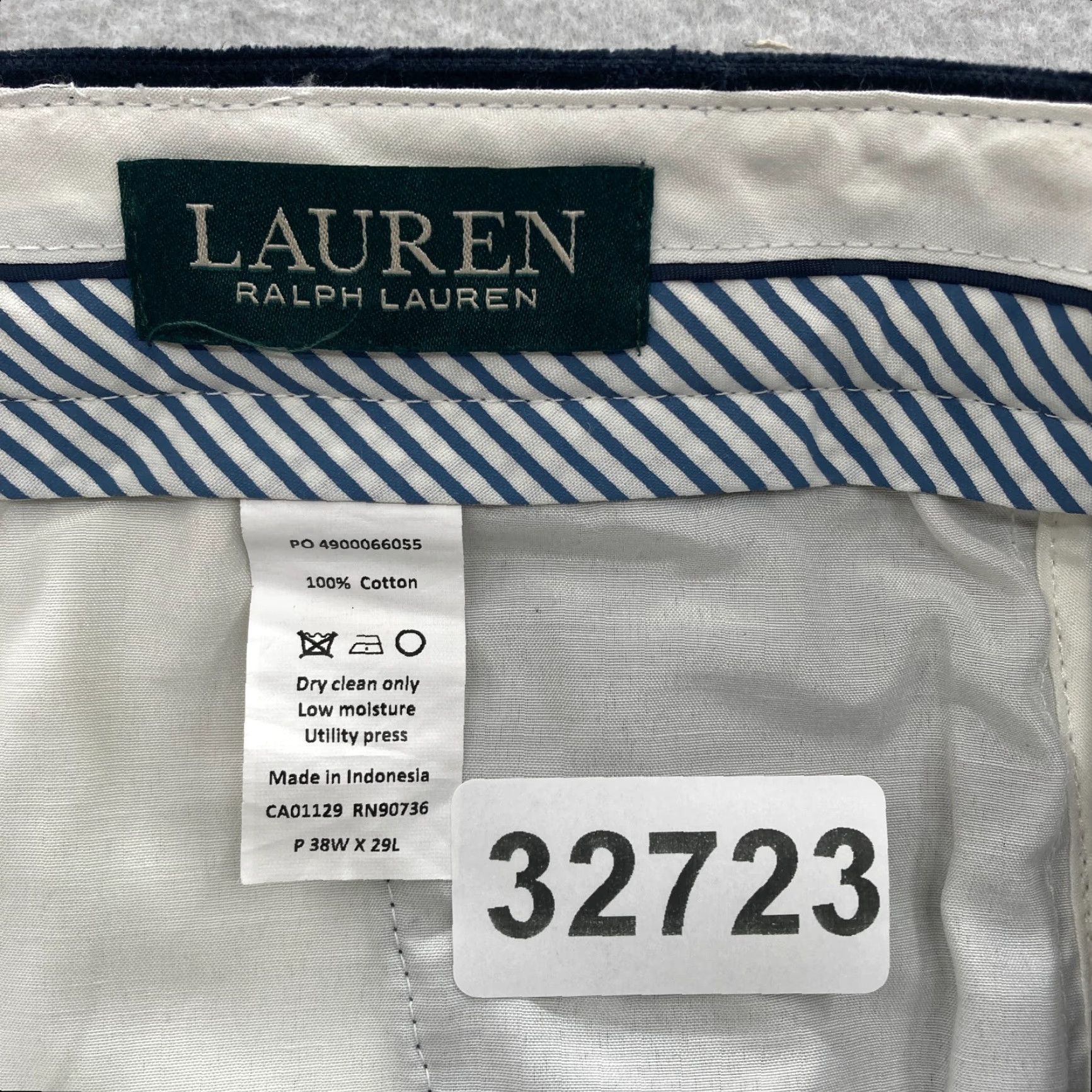 Ralph Lauren Lauren Ralph Lauren Corduroy Pants Mens 38x29 Blue Straight Leg Preppy Casual Pants Size US 38 / EU 54 - 4 Thumbnail