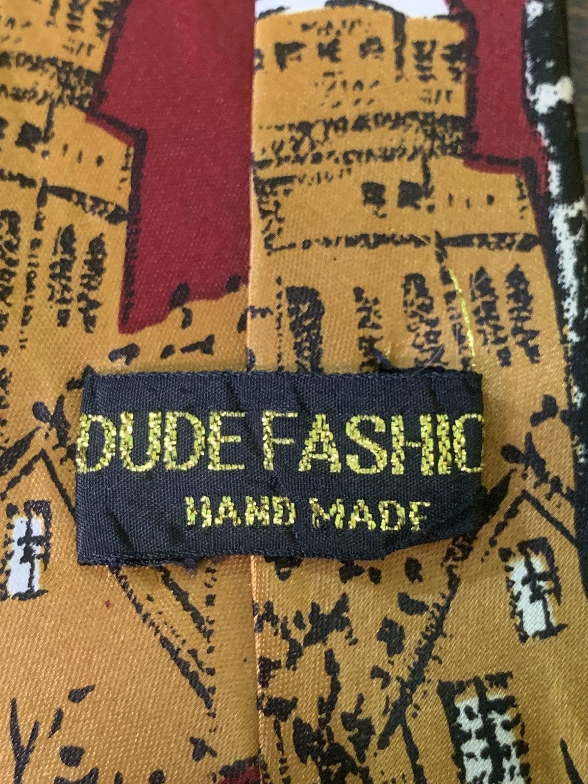 Designer × Handmade Rare Design Dude Fashion Hand Made Ties Size ONE SIZE - 5 Thumbnail