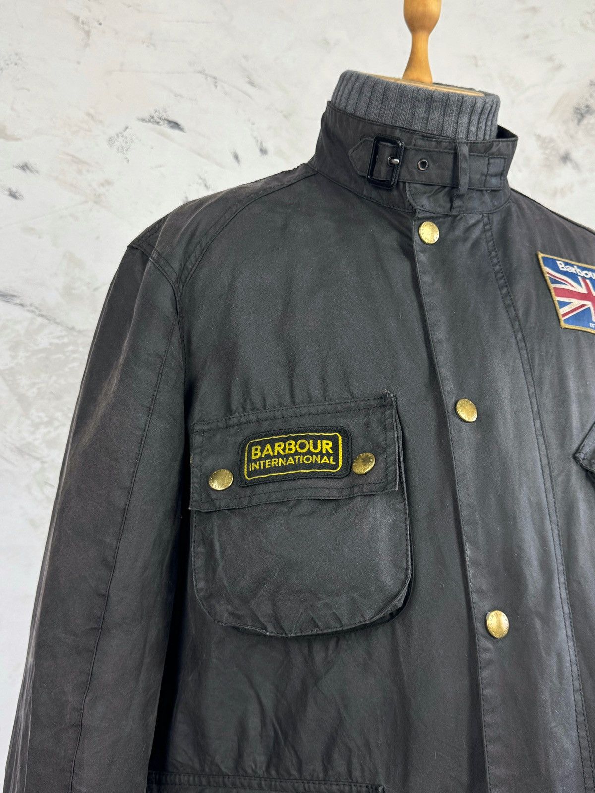 Barbour Barbour International Union Waxed Motorcycle Jacket L - XL Size US XL / EU 56 / 4 - 3 Thumbnail