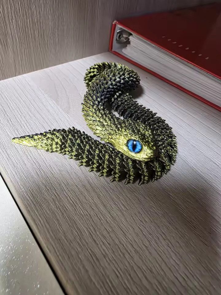 Other 3D Printed Rotatable Articulated Snake Size ONE SIZE - 6 Thumbnail