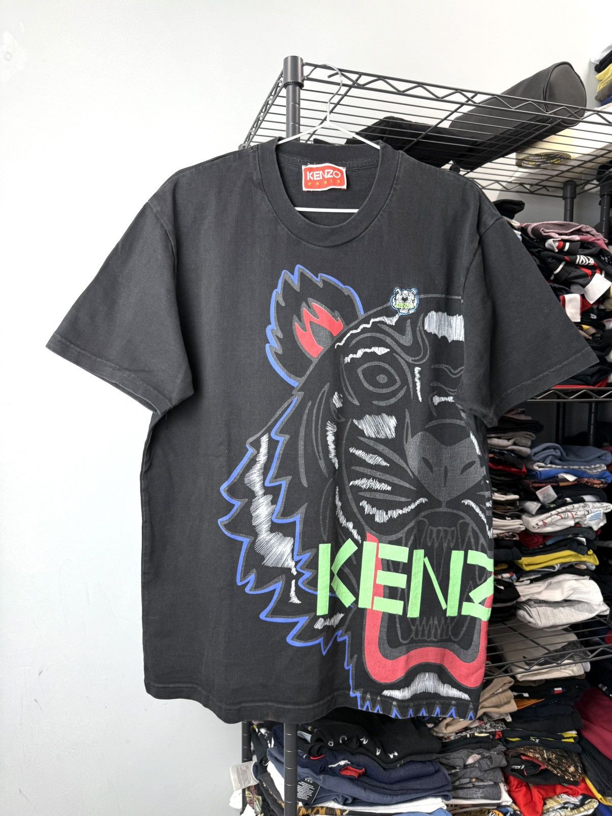 Kenzo Kenzo Paris Tiger Full Print T Shirt Size US XL / EU 56 / 4 - 1 Thumbnail