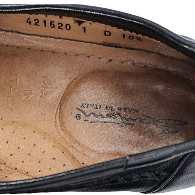 Santoni Santoni Italy Relaxed Black Leather Dress Shoes Mens 10.5D Size US 10.5 / EU 43-44 - 8 Thumbnail