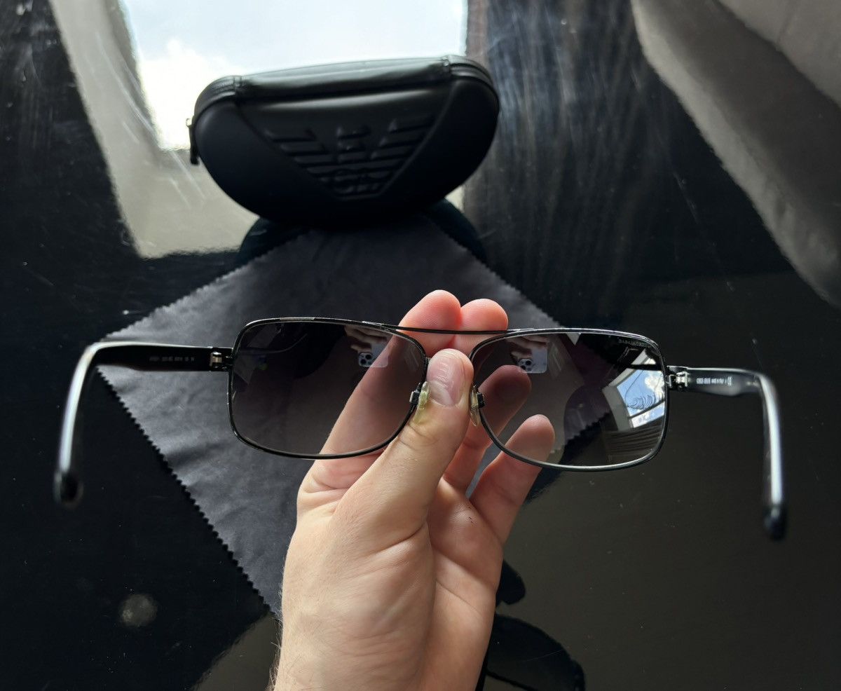 Emporio Armani × Giorgio Armani × Vintage Giorgio Armani AR 6011 3001/8G Aviator Sunglasses Size ONE SIZE - 6 Thumbnail
