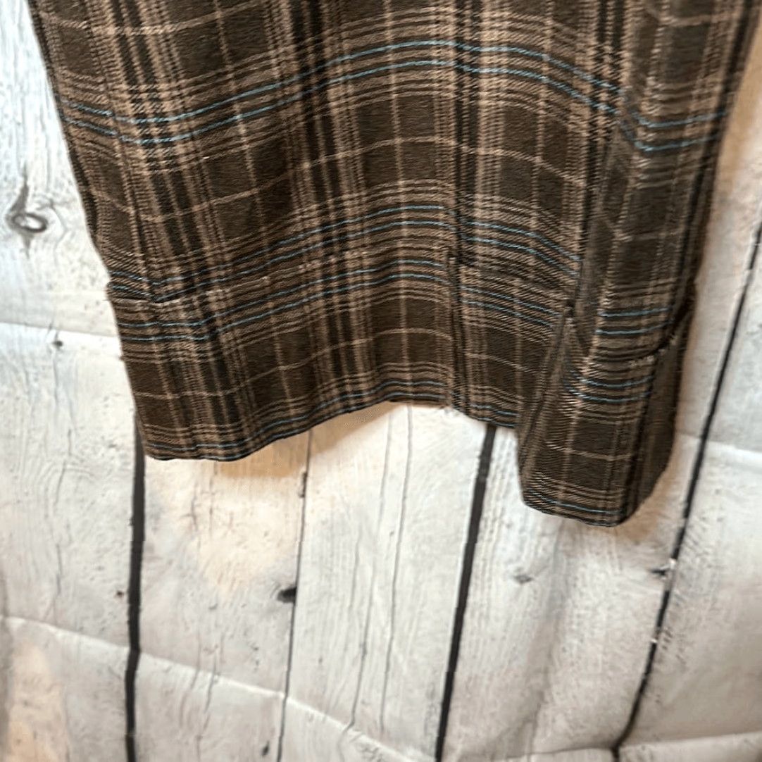 Trina Turk Trina Turk Womens Wide Leg Plaid Dress Pants size 12 Wool Blend Size 34" / US 12 / IT 48 - 3 Thumbnail