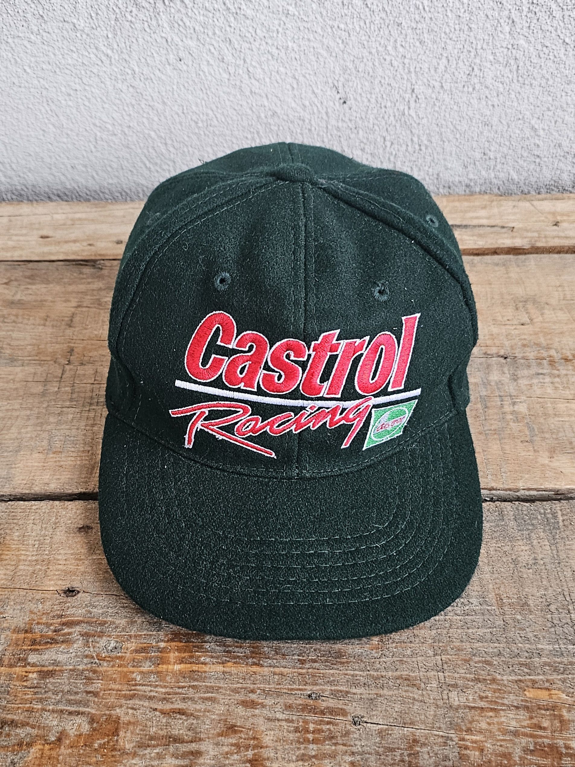Vintage Castrol Racing Big Logo Wool Hat Size ONE SIZE - 2 Thumbnail