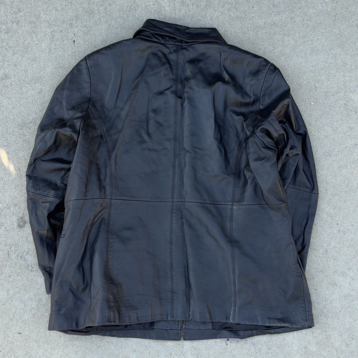 Other Vintage New York Classics Black Genuine Leather Zip-Up 18/20 Size US L / EU 52-54 / 3 - 2 Thumbnail