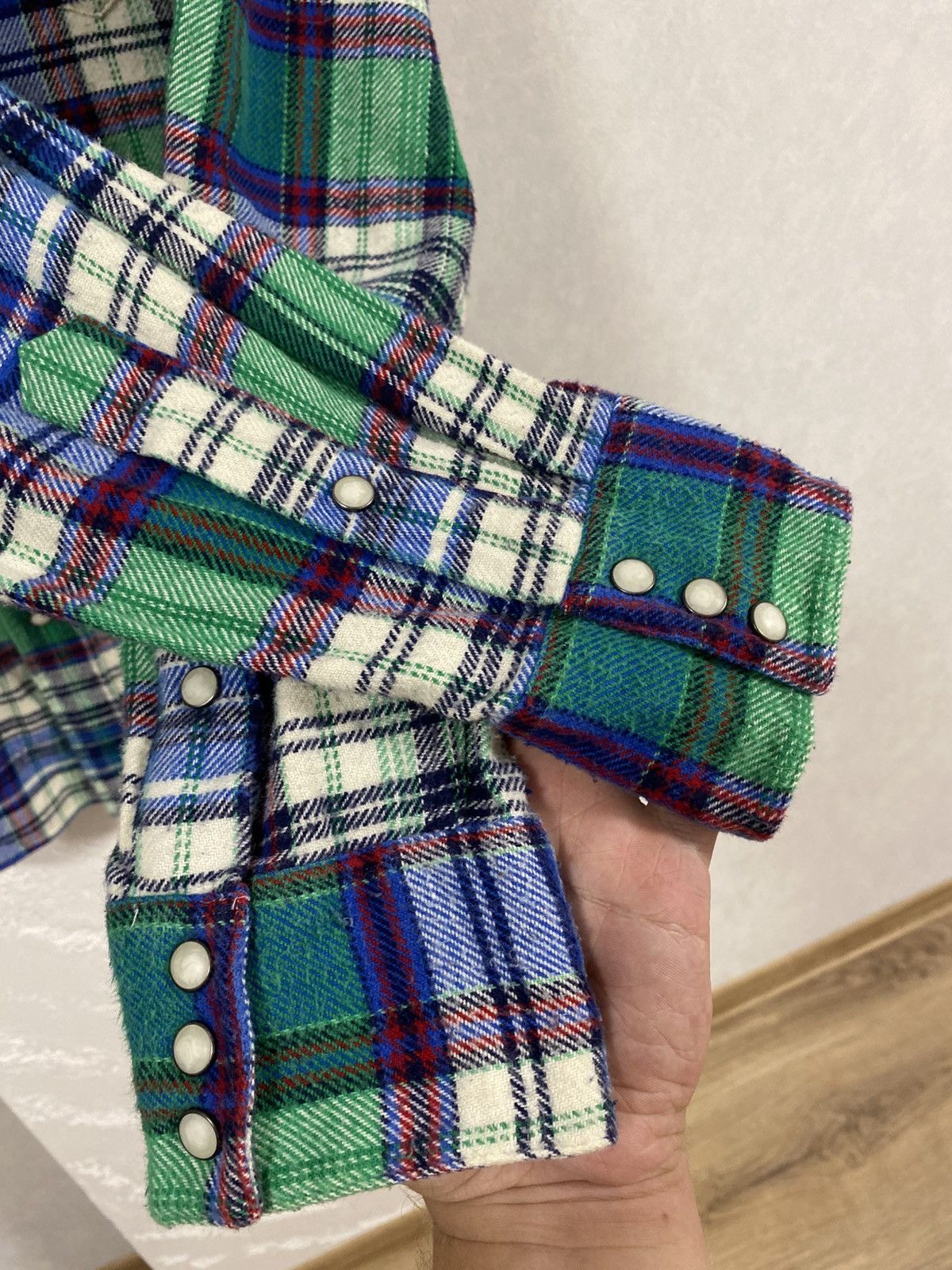 Polo Ralph Lauren Polo Ralph Lauren Western Checkered Pearl Snap Button Shirt Size US L / EU 52-54 / 3 - 6 Thumbnail