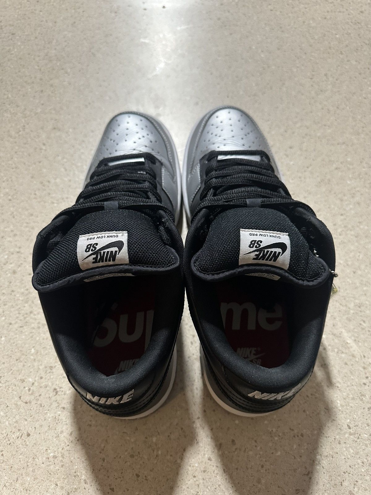 Nike SB Nike SB Dunk Low Supreme Jewel Swoosh Size US 11.5 / EU 44-45 - 5 Thumbnail