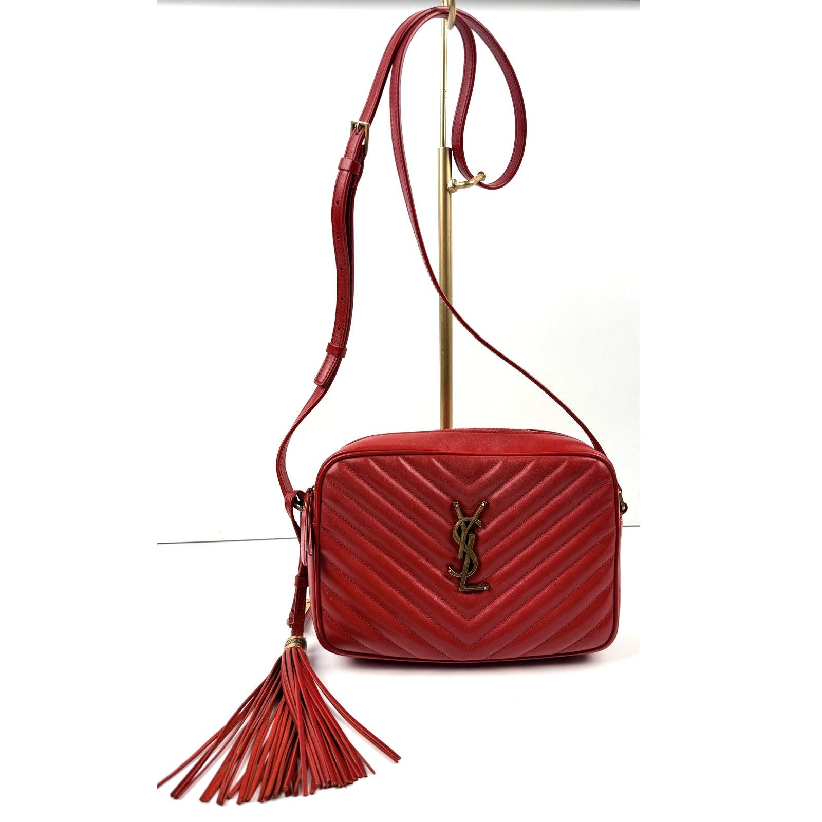 Valentino Saint Laurent Leather Lou Camera Size ONE SIZE - 1 Thumbnail