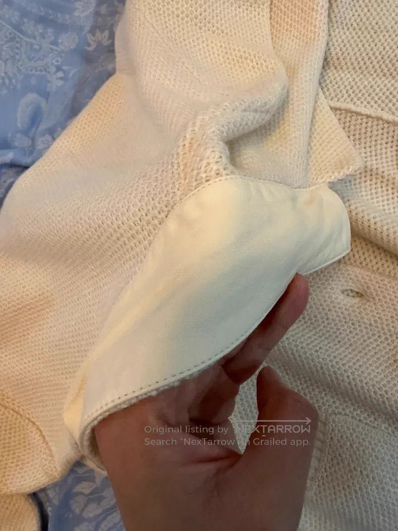 Loro Piana Loro Piana Beige Knit Sweater, 40% Cashmere + 21% Linen + Size M / US 6-8 / IT 42-44 - 4 Thumbnail