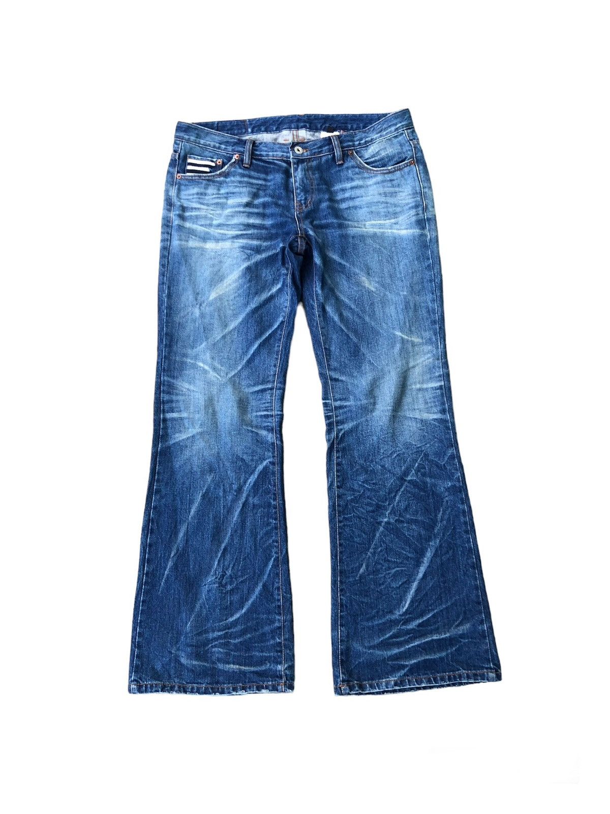 image of If Six Was Nine x Le Grande Bleu L G B Accept Offer Flared Bootcut Jeans in Blue (Size 36)