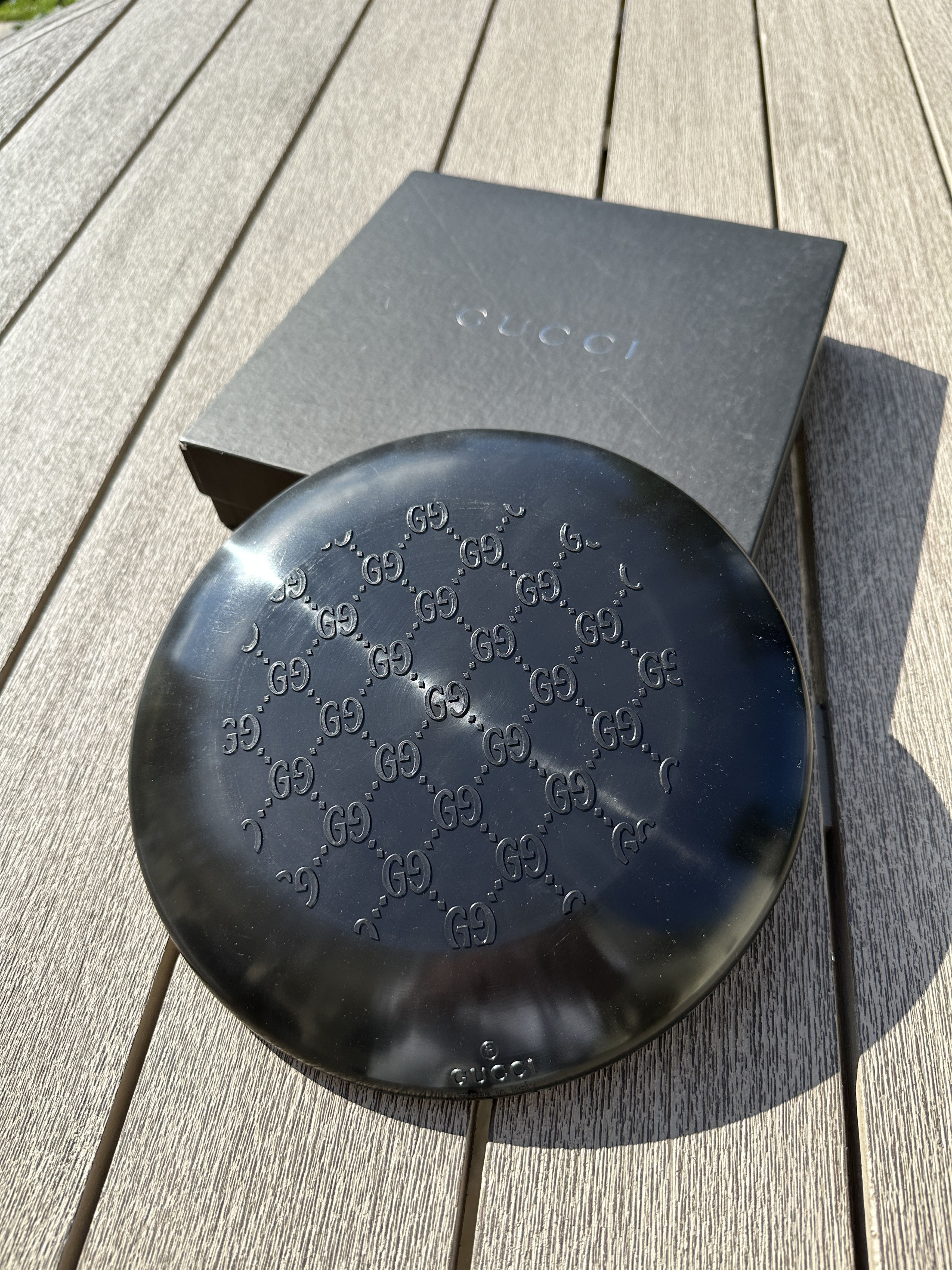 image of 1997 Gucci Tom Ford Era Frisbee in Black, Men's