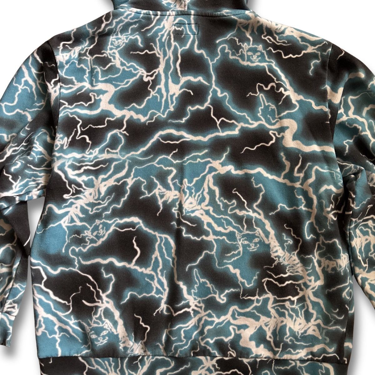 RIPNDIP RIPNDIP Blue Lightning All Over Print Hoodie Mens Large Size US L / EU 52-54 / 3 - 9 Thumbnail