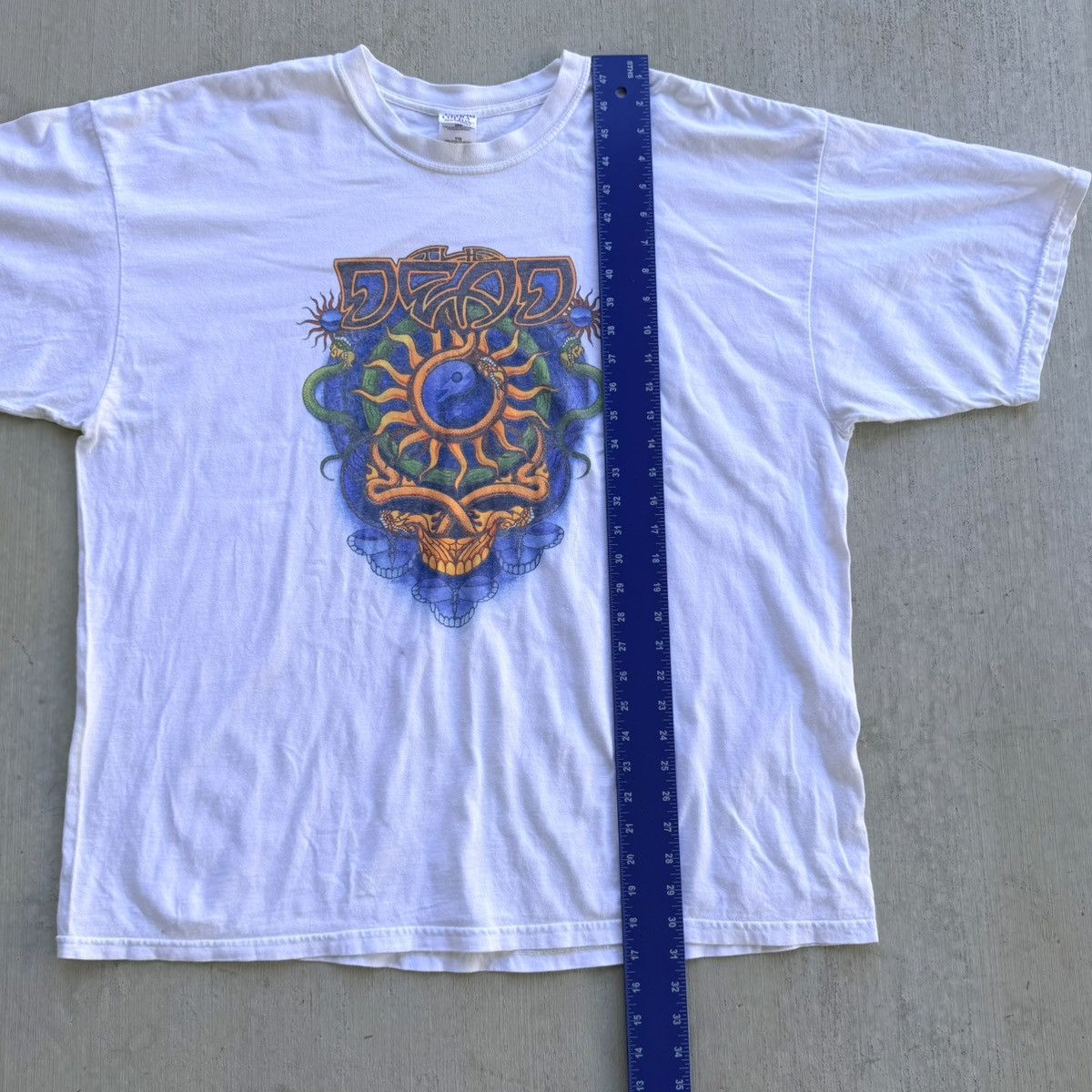 Band Tees Vintage Grateful Dead T Shirt Y2K Gildan Tag Snake Skull Size US XXL / EU 58 / 5 - 6 Thumbnail