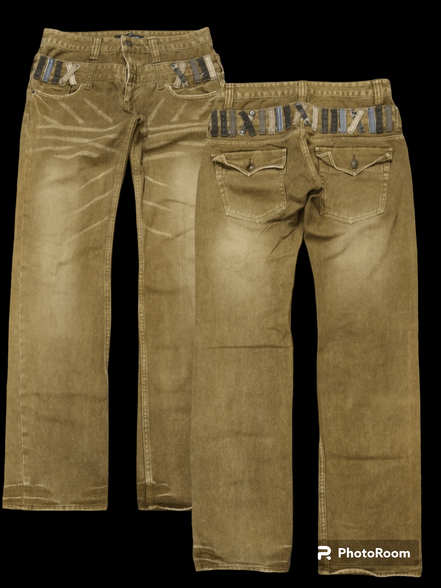 Japanese Brand SICK DOUBLE WAIST TWIST DOMINATE DENIM PANTS Size US 30 / EU 46 - 1 Thumbnail