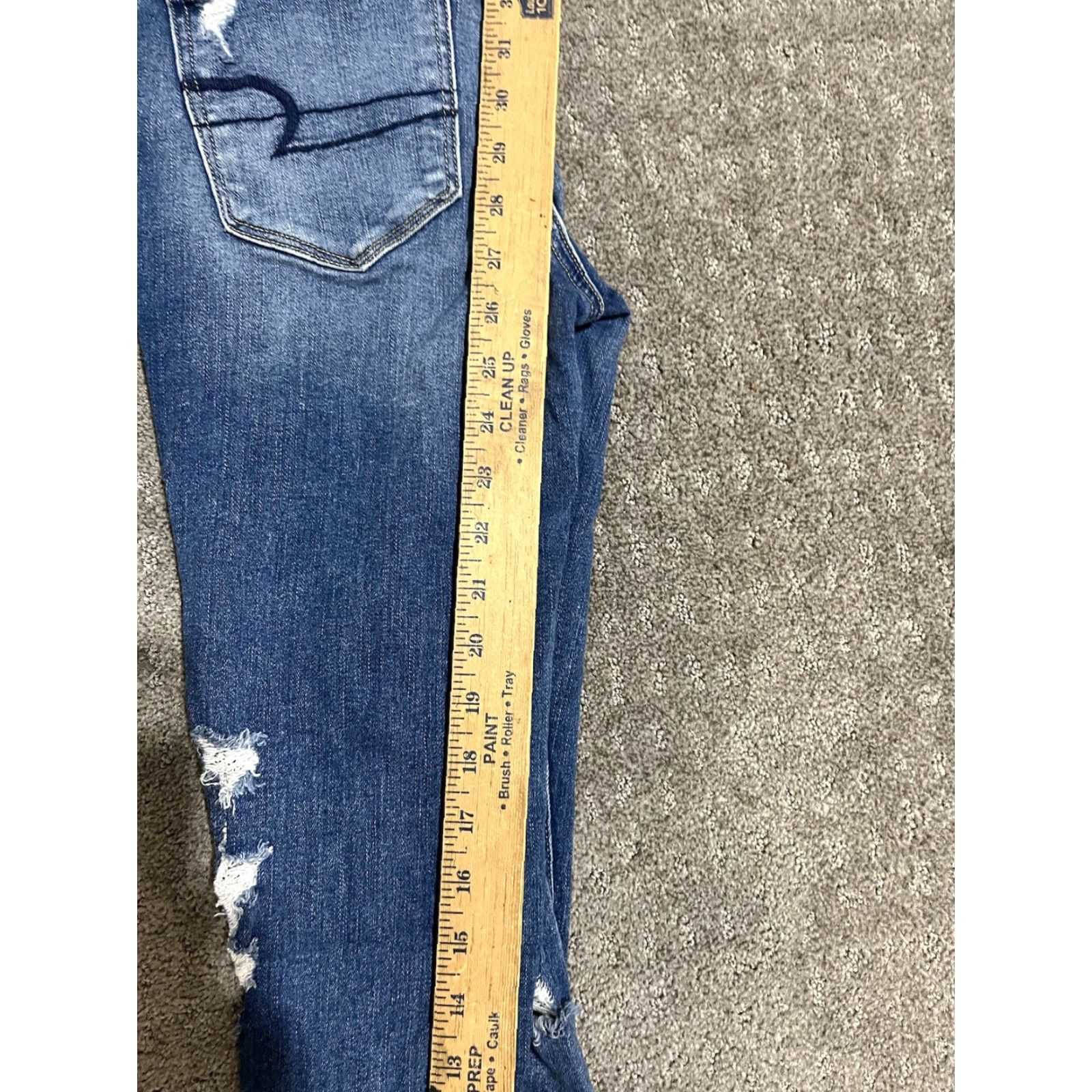 American Eagle Outfitters VINTAGE American Eagle Outfitters Blue Low Rise Jegging Pants Women Size 2 Stretch Denim 90s Size 26" / US 2 / IT 38 - 8 Thumbnail