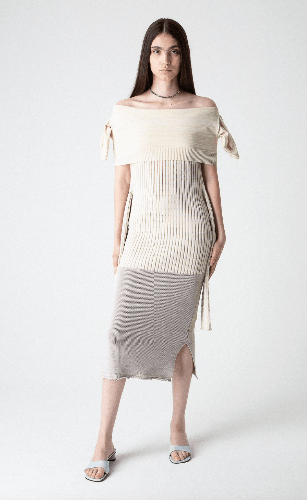 Maison Margiela $890 MM6 Maison Margiela Ribbed Dress Size S / US 4 / IT 40 - 1 Thumbnail