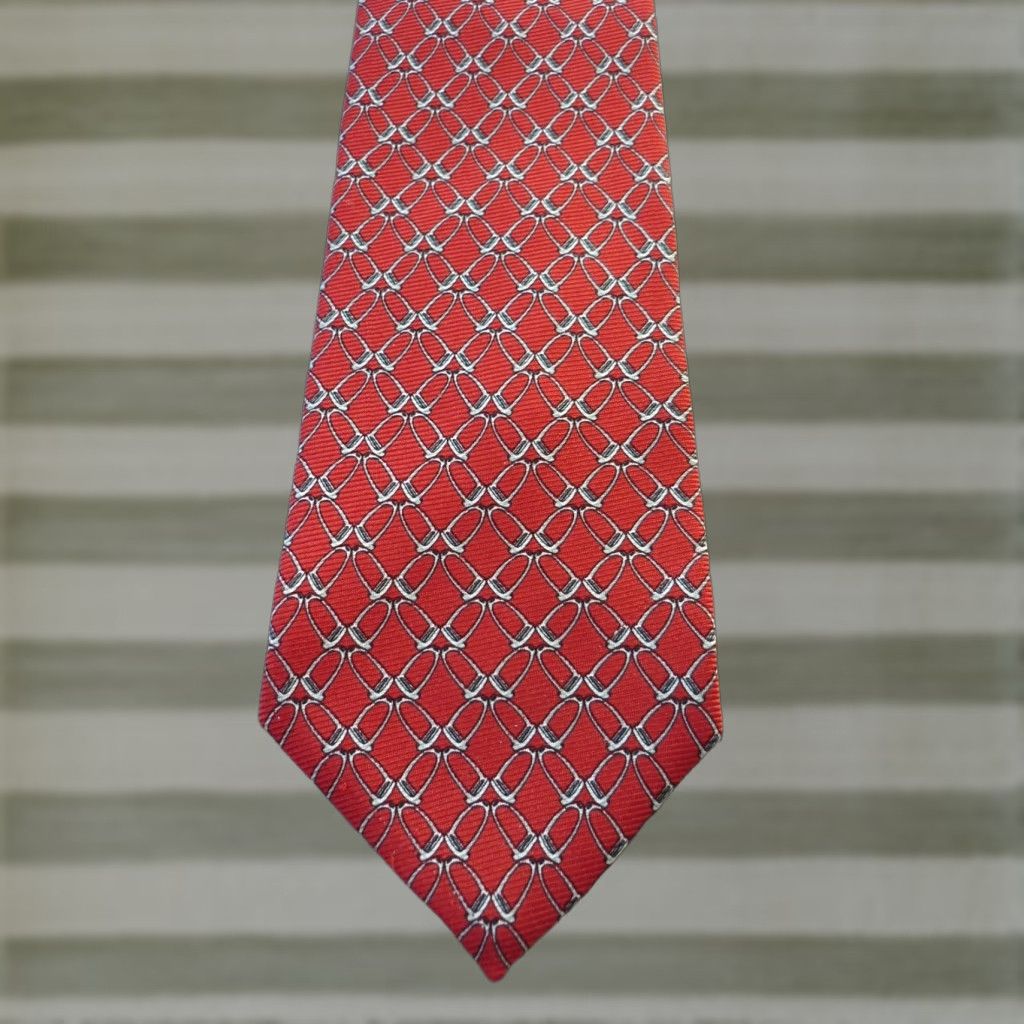Brooks Brothers VINTAGE Brooks Brothers Makers Silk Tie Novelty Print Men’s Silk Tie Red 57"-60" 3.75" Wide USA Men’s Silk Tie Size ONE SIZE - 1 Thumbnail