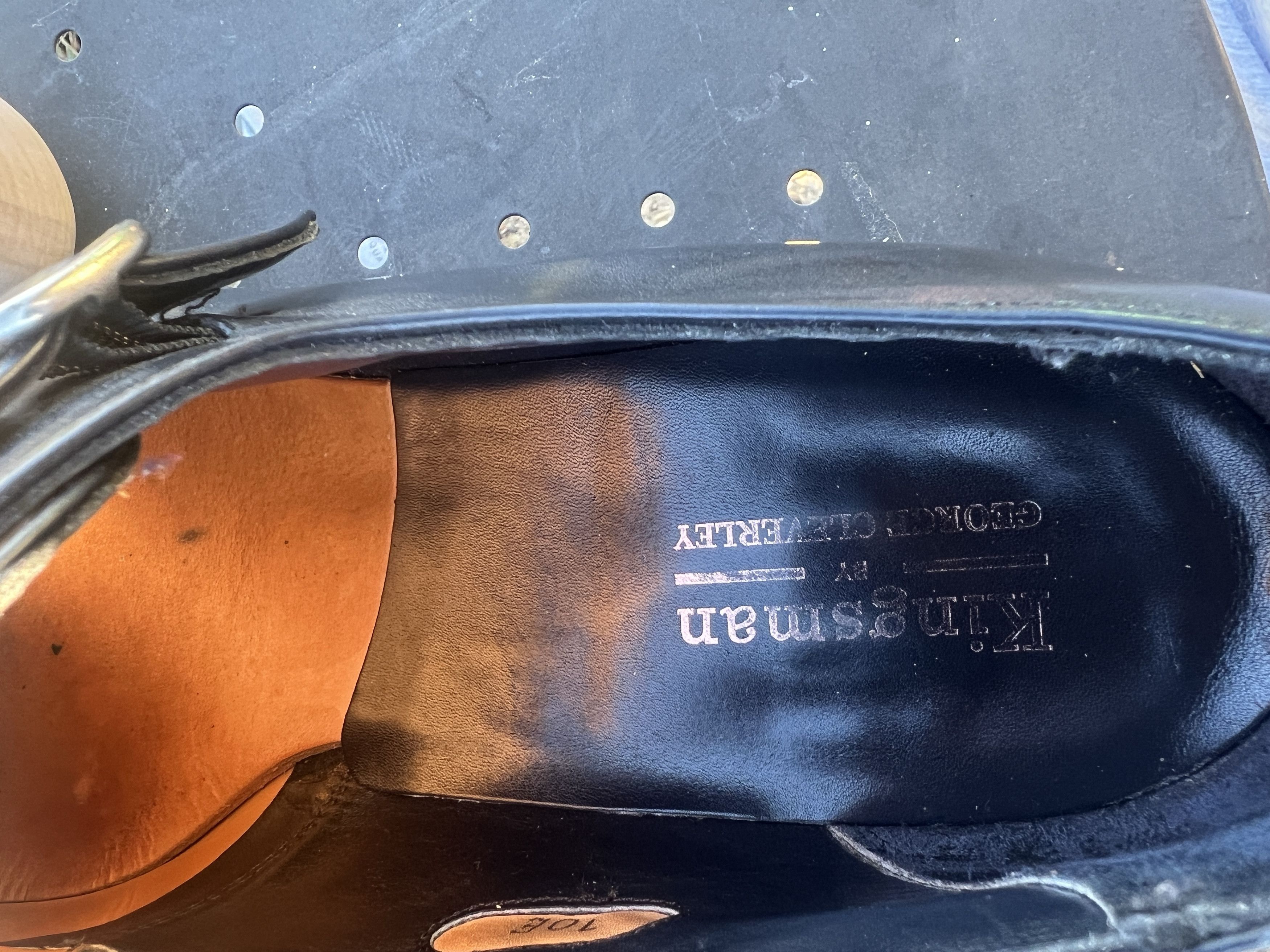 George Cleverley George cleverley kingsman monk strap shoes navy blue 10.5 us Size US 10.5 / EU 43-44 - 7 Thumbnail