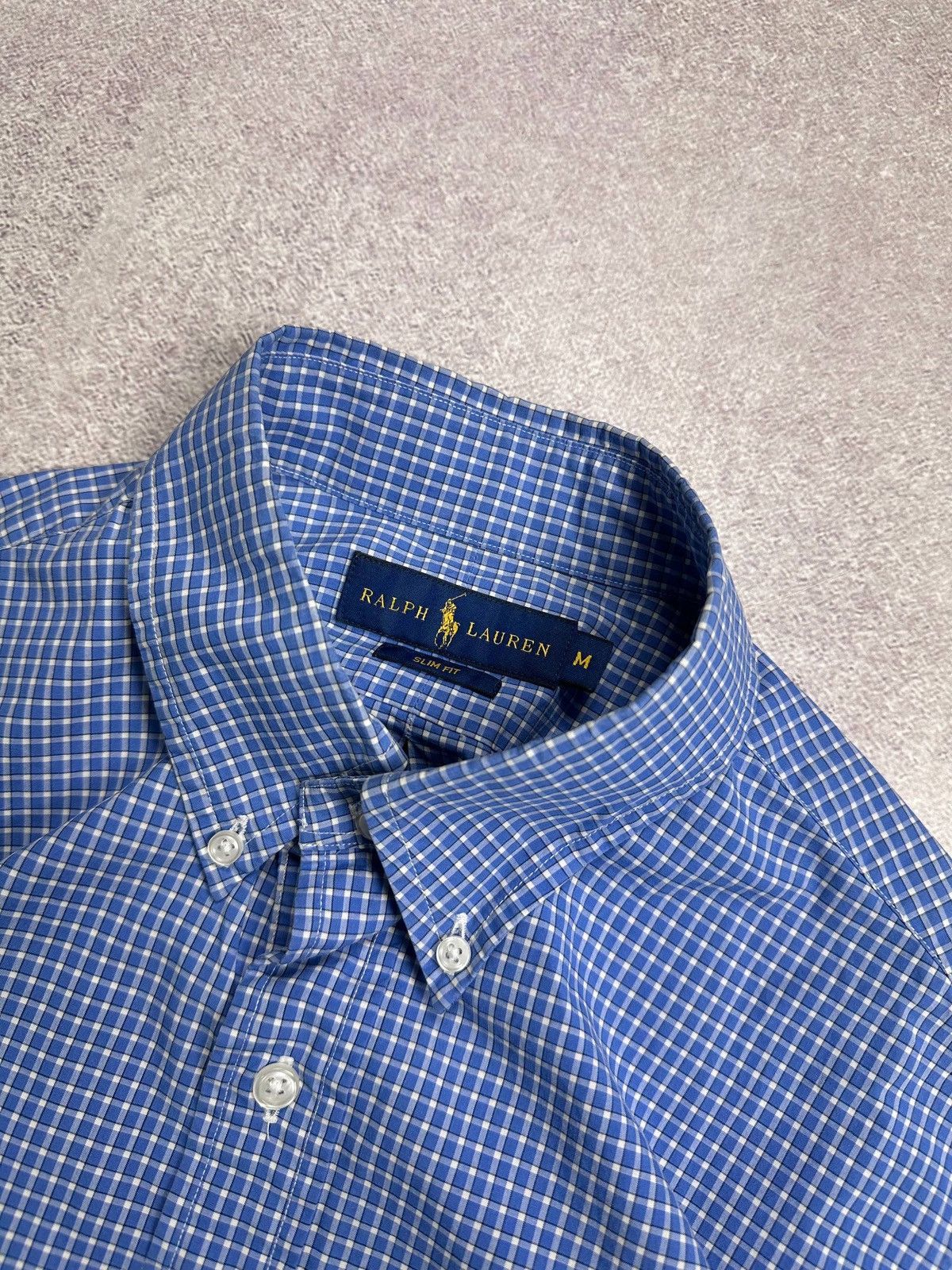 Polo Ralph Lauren Vintage Polo Ralph Lauren Y2K Blue Checkered Shirt M Size US M / EU 48-50 / 2 - 4 Thumbnail