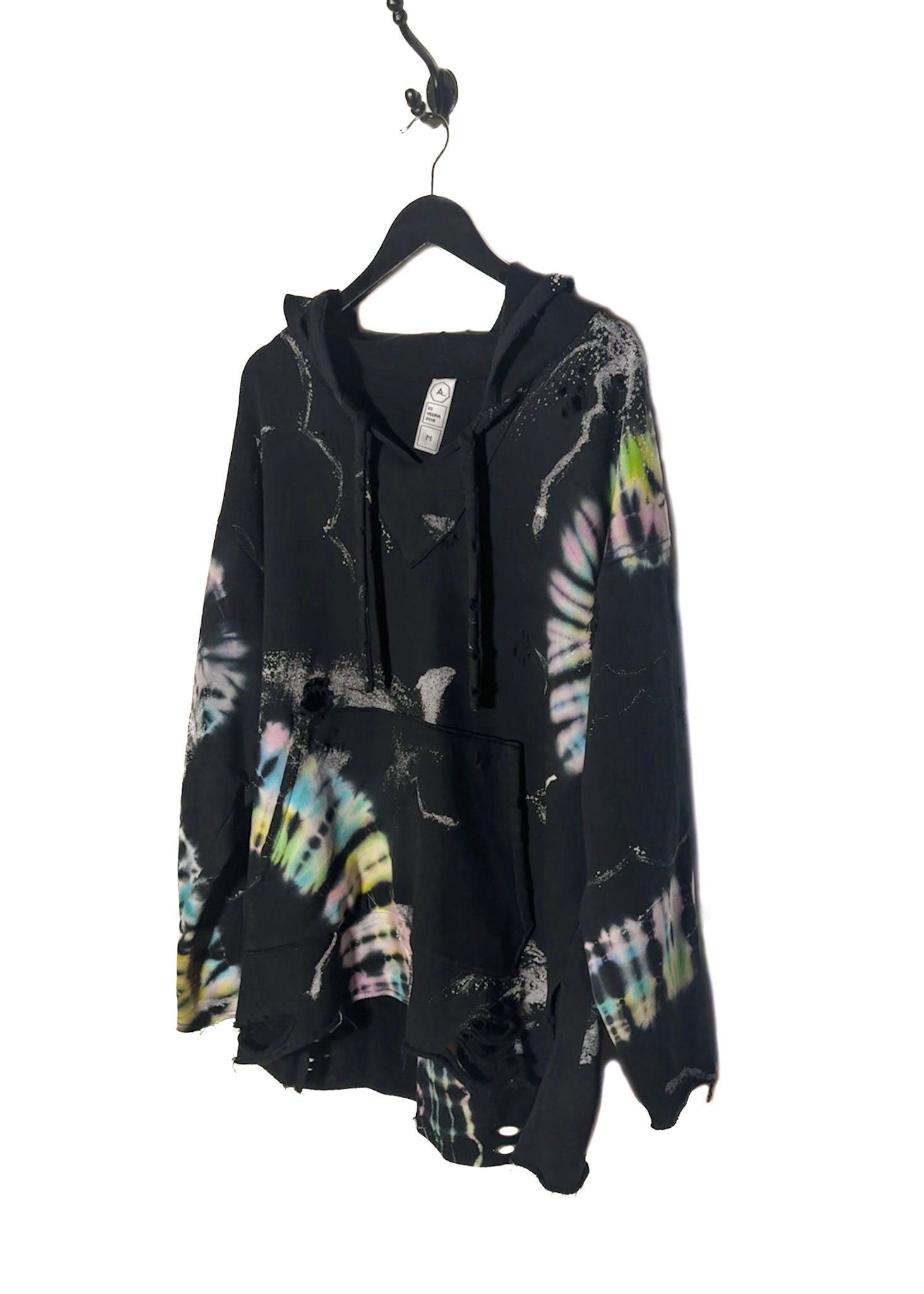 Alchemist Alchemist El Vedra 2018 Black Tie Dye Distressed Hoodie Size US M / EU 48-50 / 2 - 2 Thumbnail