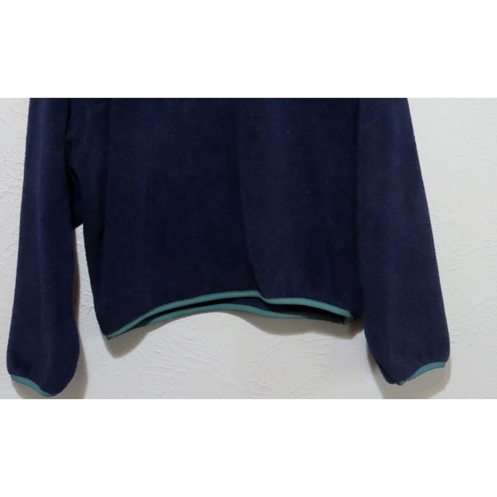 Vintage VINTAGE Woolrich Pullover Shirt M 1/2 Snap Fleece Blue Turquoise 80s Outdoor Men's Size US M / EU 48-50 / 2 - 2 Thumbnail