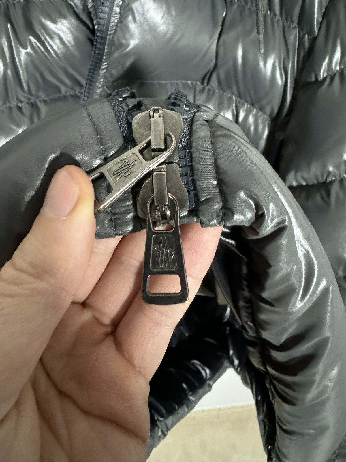 Moncler Moncler jacket Aubert size 7 (XXL) grey Size US XXL / EU 58 / 5 - 4 Thumbnail