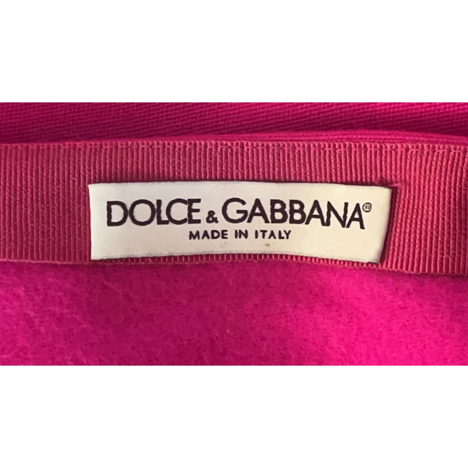 Dolce & Gabbana VTG. Dolce & Gabbana Hot Pink Wool Skirt Size Size 28" / US 6 / IT 42 - 4 Thumbnail