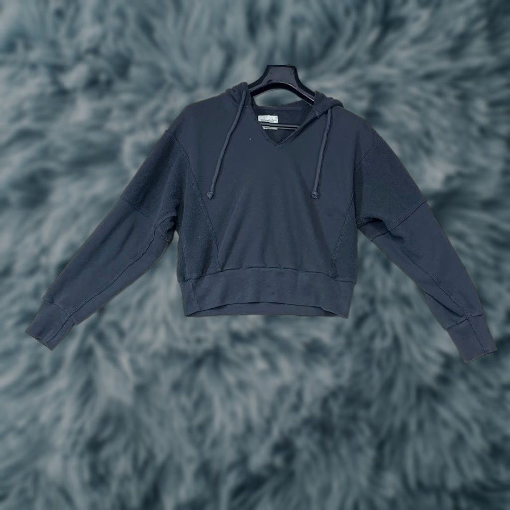 Abercrombie & Fitch Abercrombie & Fitch Hoodie Gray Oversized Crop Pullover Women Size Medium Size M / US 6-8 / IT 42-44 - 1 Thumbnail