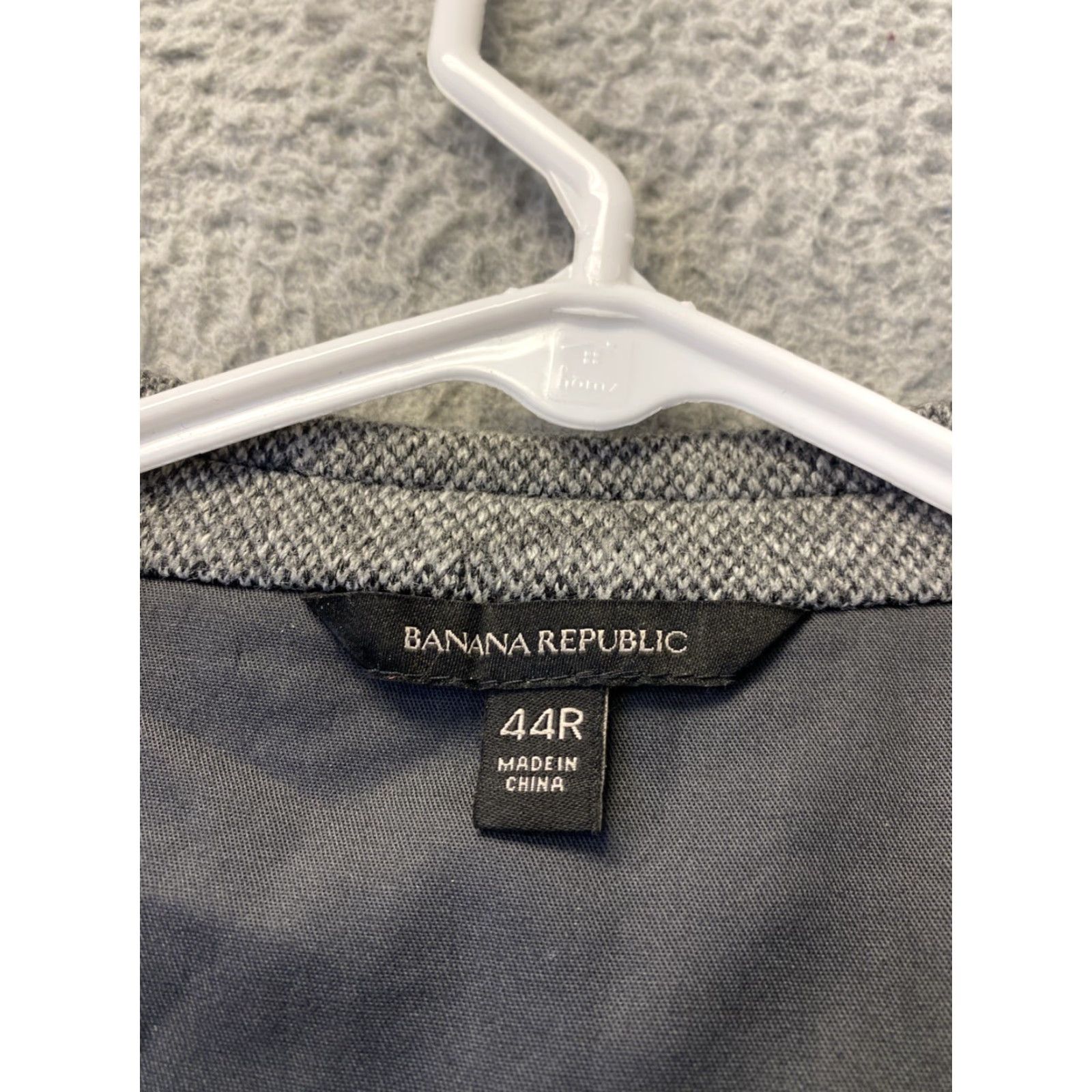 Banana Republic Banana Republic Men's Blazer 44R Gray Wool Cotton Slim Fit Two-Button Sport Coat Size US XXL / EU 58 / 5 - 5 Thumbnail
