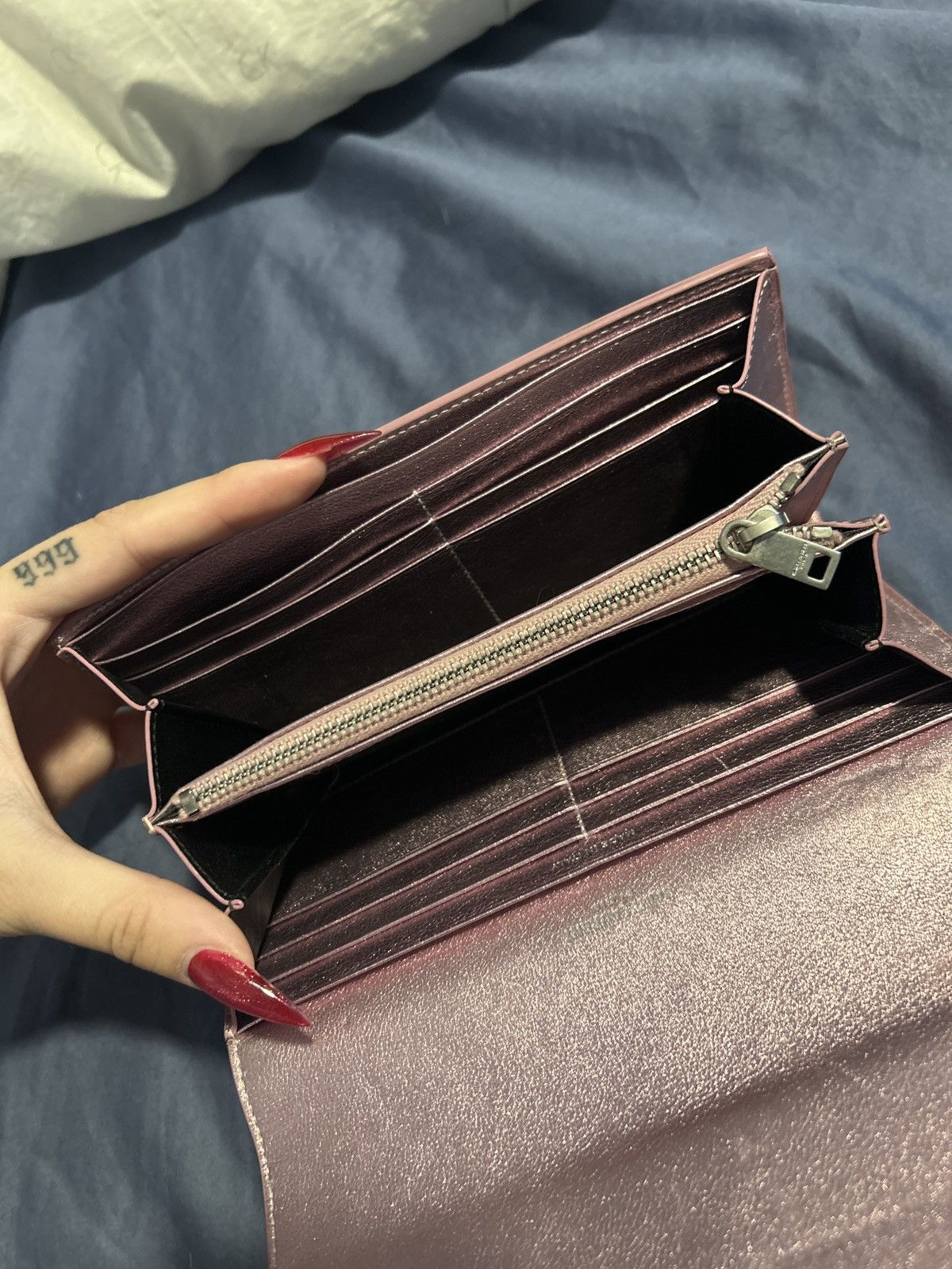 Saint Laurent Paris Saint laurent metallic pink long wallet Size ONE SIZE - 12 Thumbnail
