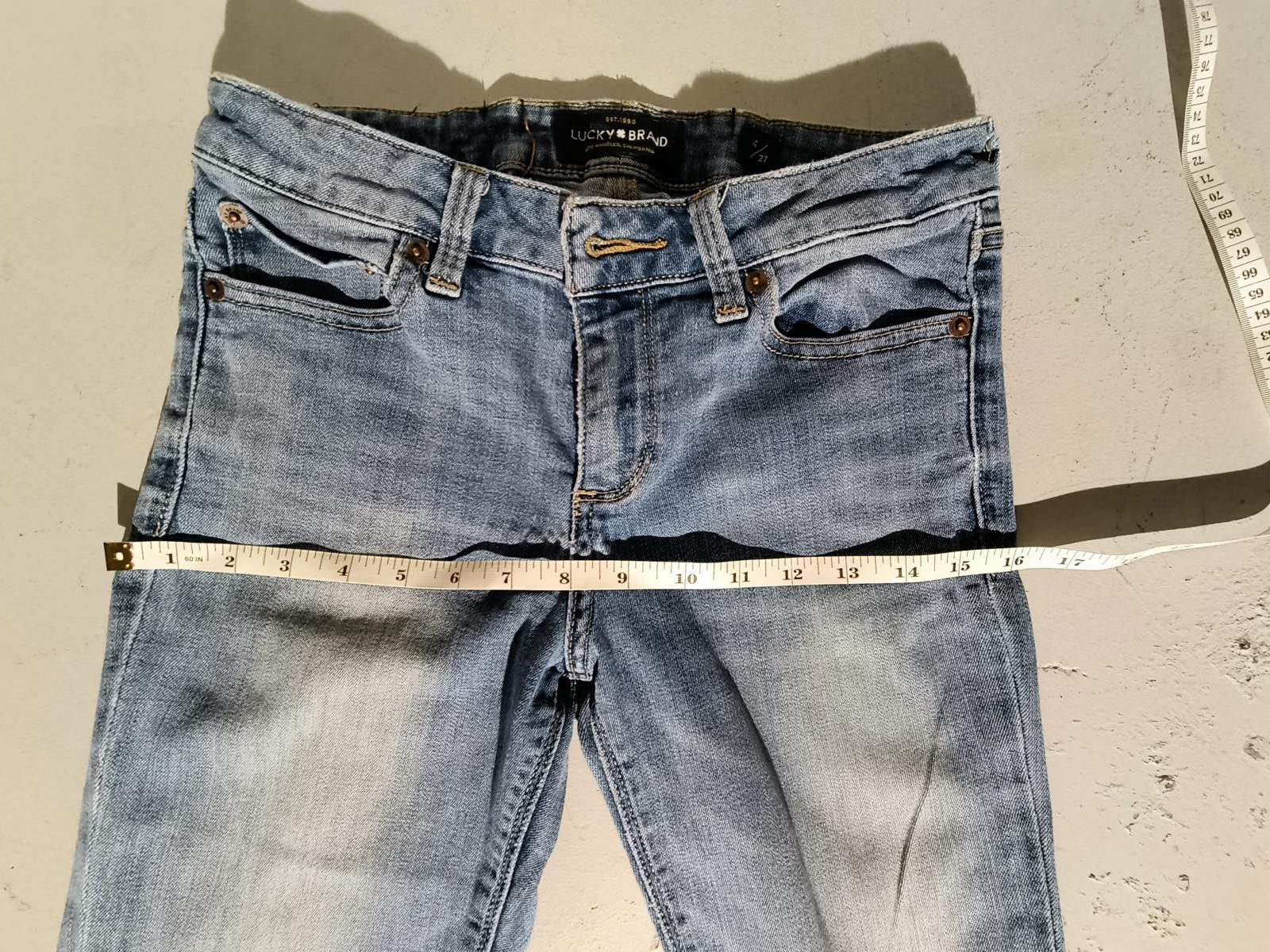 Lucky Brand Lucky Brand Distressed Boot Cut Jeans Women's Size 4/27 Size 27" / US 4 / IT 40 - 12 Thumbnail