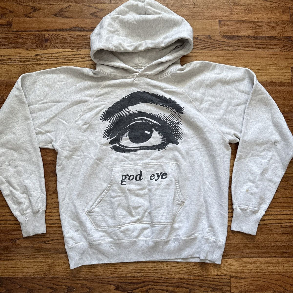 SAINT M×××××× FOODIE god eye Saint Michael God Eye Printed Hoodie | Garmentory