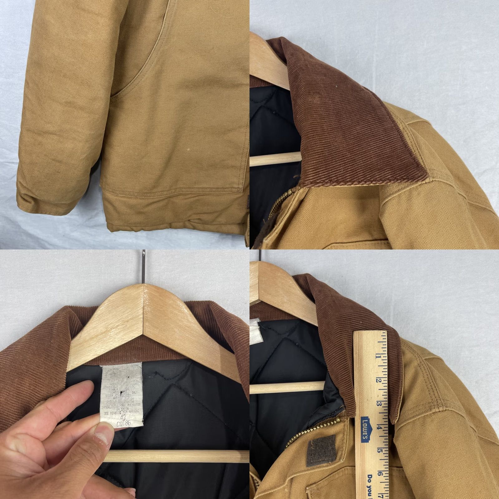 Carhartt VINTAGE Carhartt Jacket Mens 42 Brown Duck Traditional Coat Quilt Lined Corduroy Jacket Size US XS / EU 42 / 0 - 8 Thumbnail
