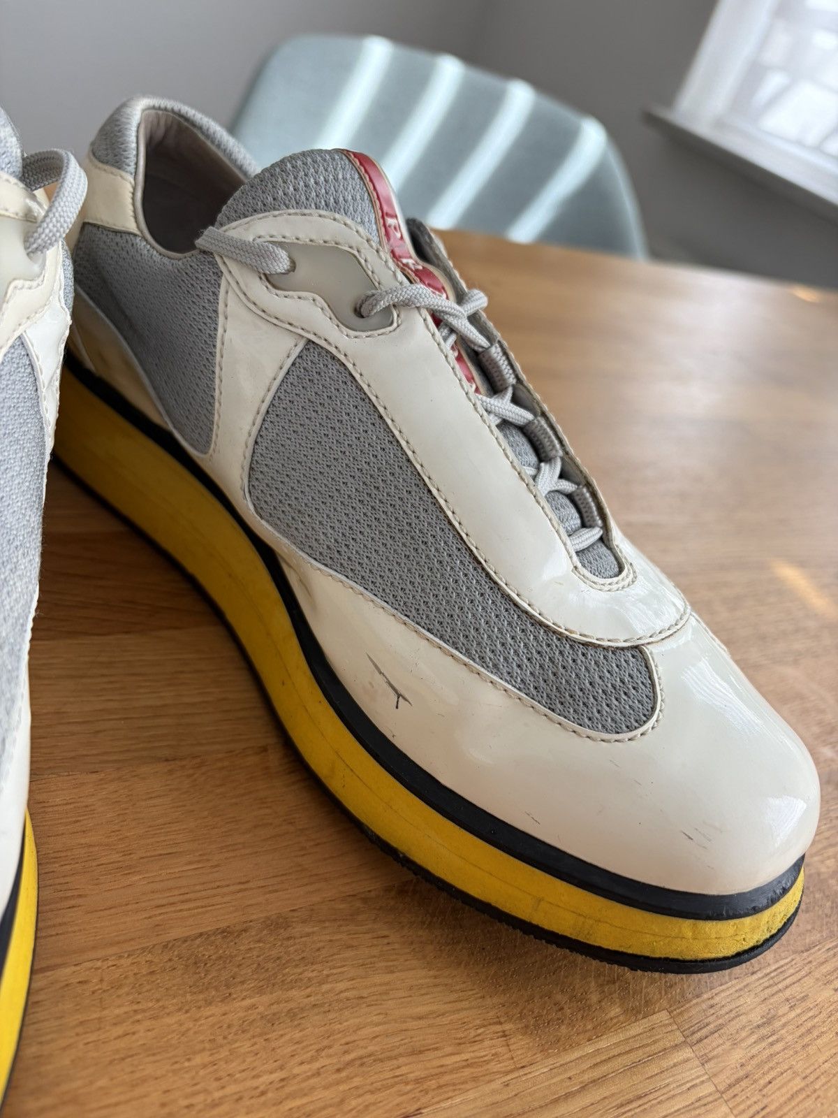 Rare archival Prada Linea Rossa sneakers 37
