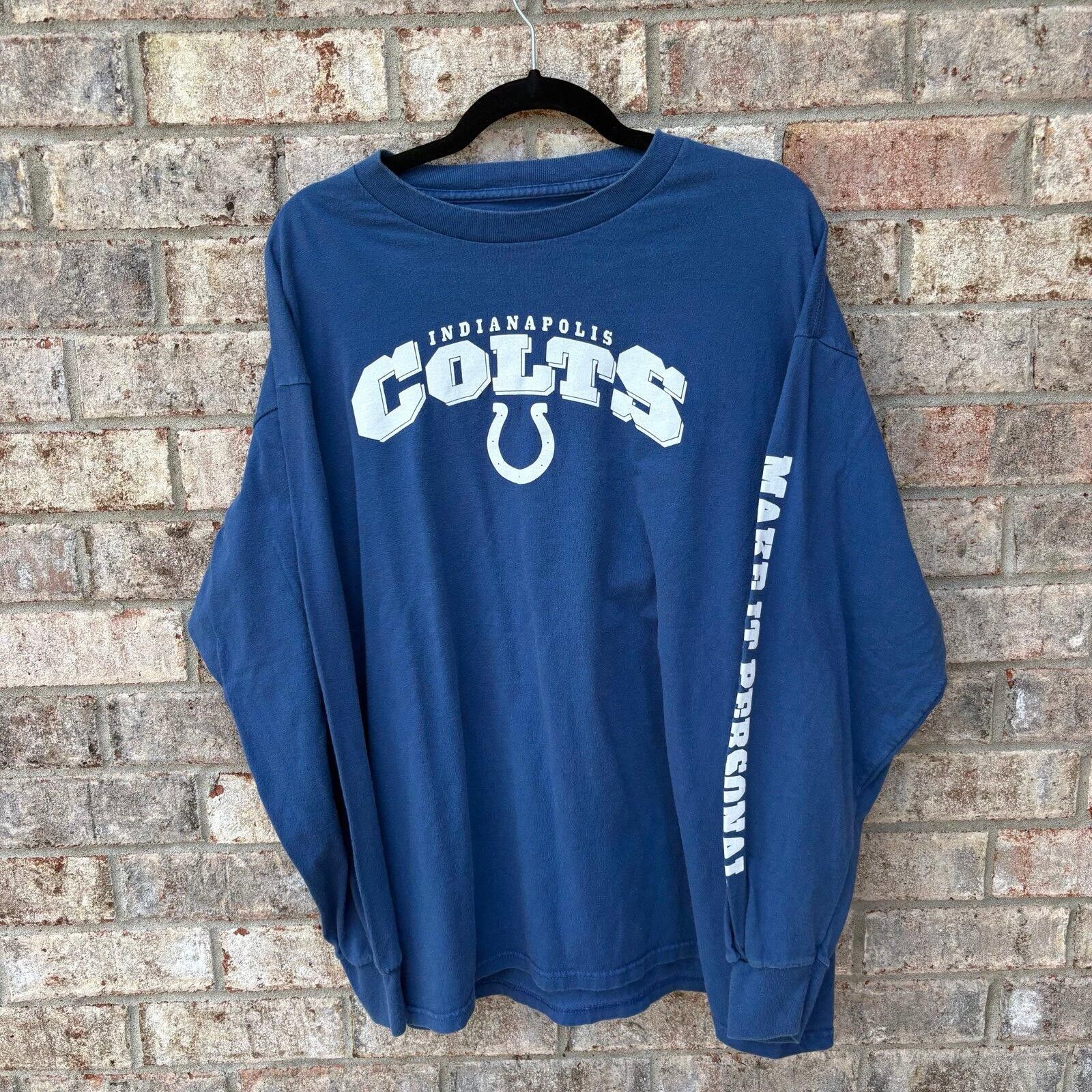 NFL Vintage Indianapolis Colts Longsleeve Size US XL / EU 56 / 4 - 4 Thumbnail