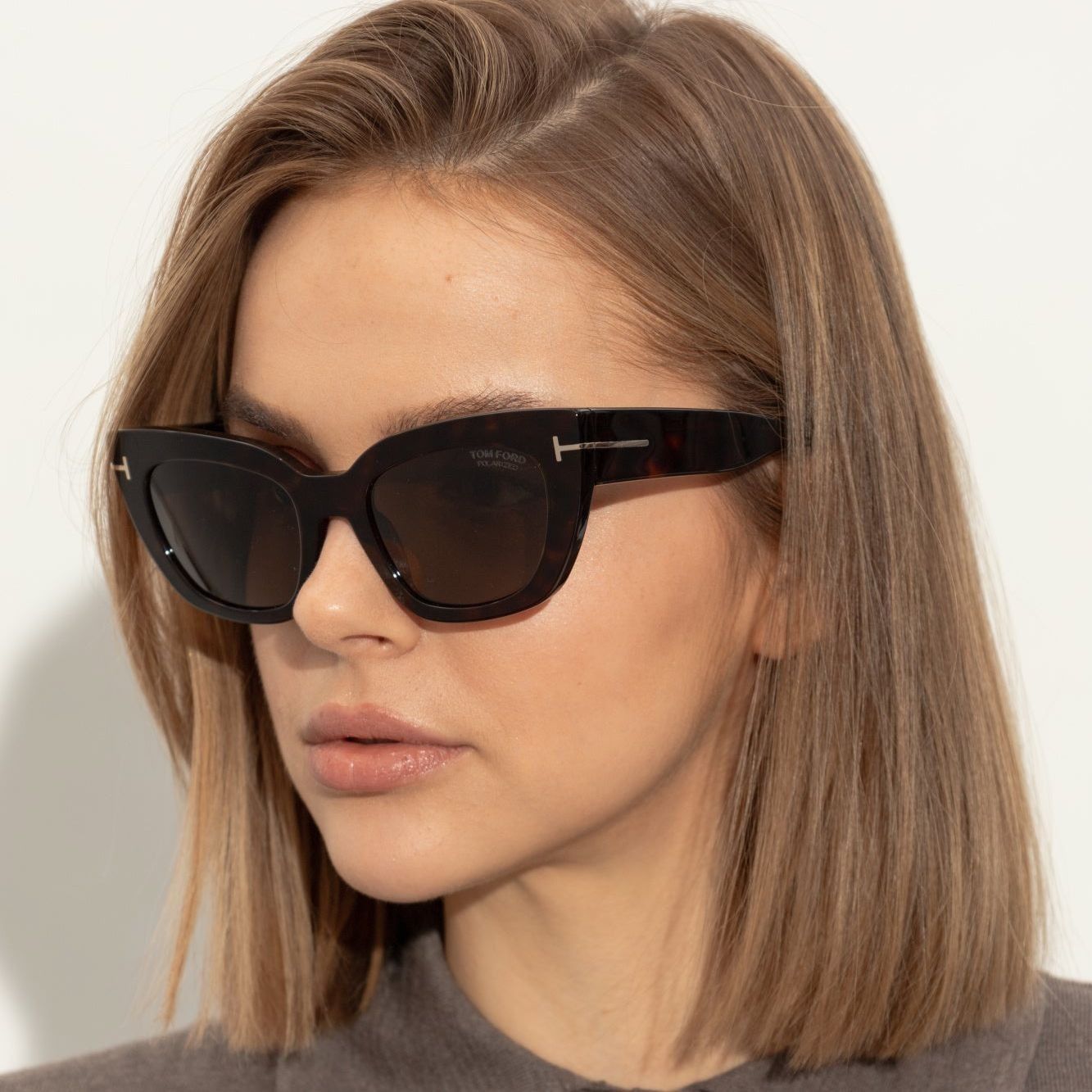 Tom Ford NEW TOM FORD SUNGLASSES ATHENA TF1190 52H POLARIZED HAVANA Size ONE SIZE - 2 Thumbnail