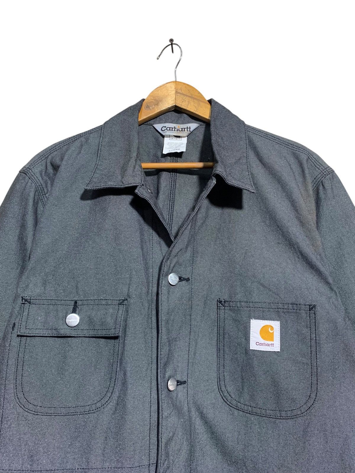 Carhartt × Carhartt Wip 🔥VTG CARHARTT DENIM GREY MICHIGAN JACKETS Size US XL / EU 56 / 4 - 4 Thumbnail