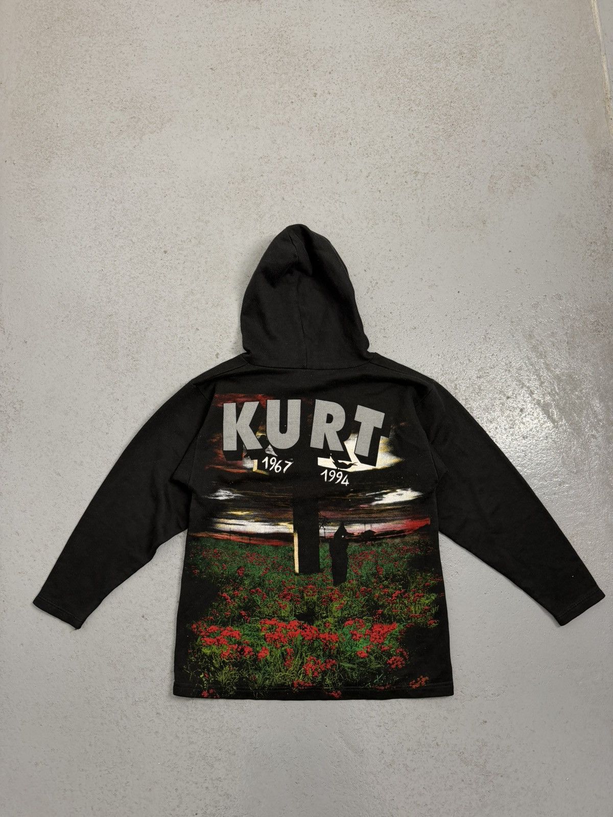 Band Tees Vintage 1994 Kurt Cobain Empire Overprinted Hoodie Size US M / EU 48-50 / 2 - 1 Thumbnail