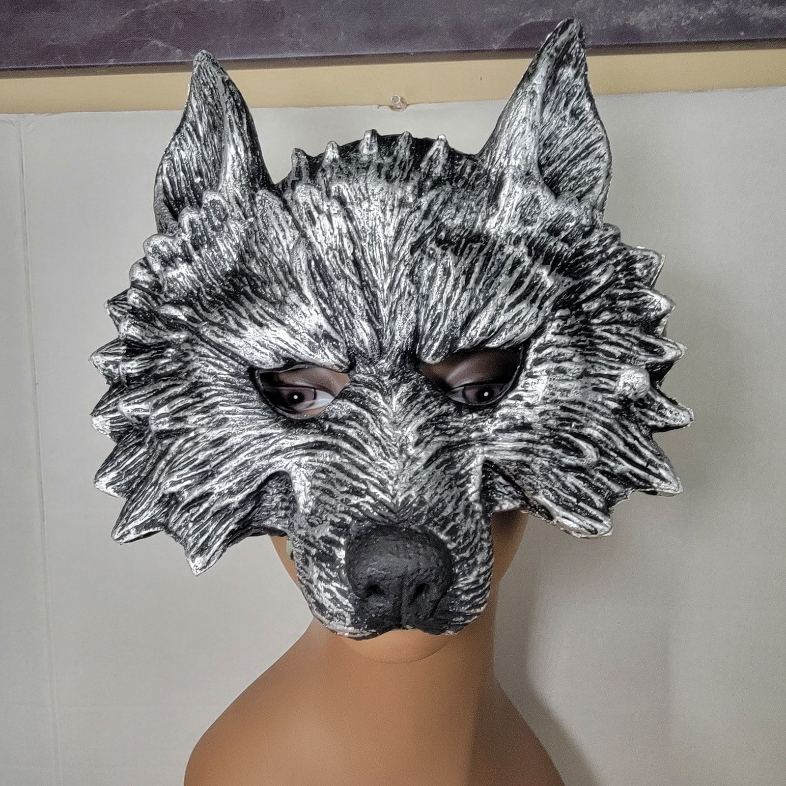 Other 3D Half Face Werewolf Masquerade Rubber Mask Size ONE SIZE - 1 Thumbnail