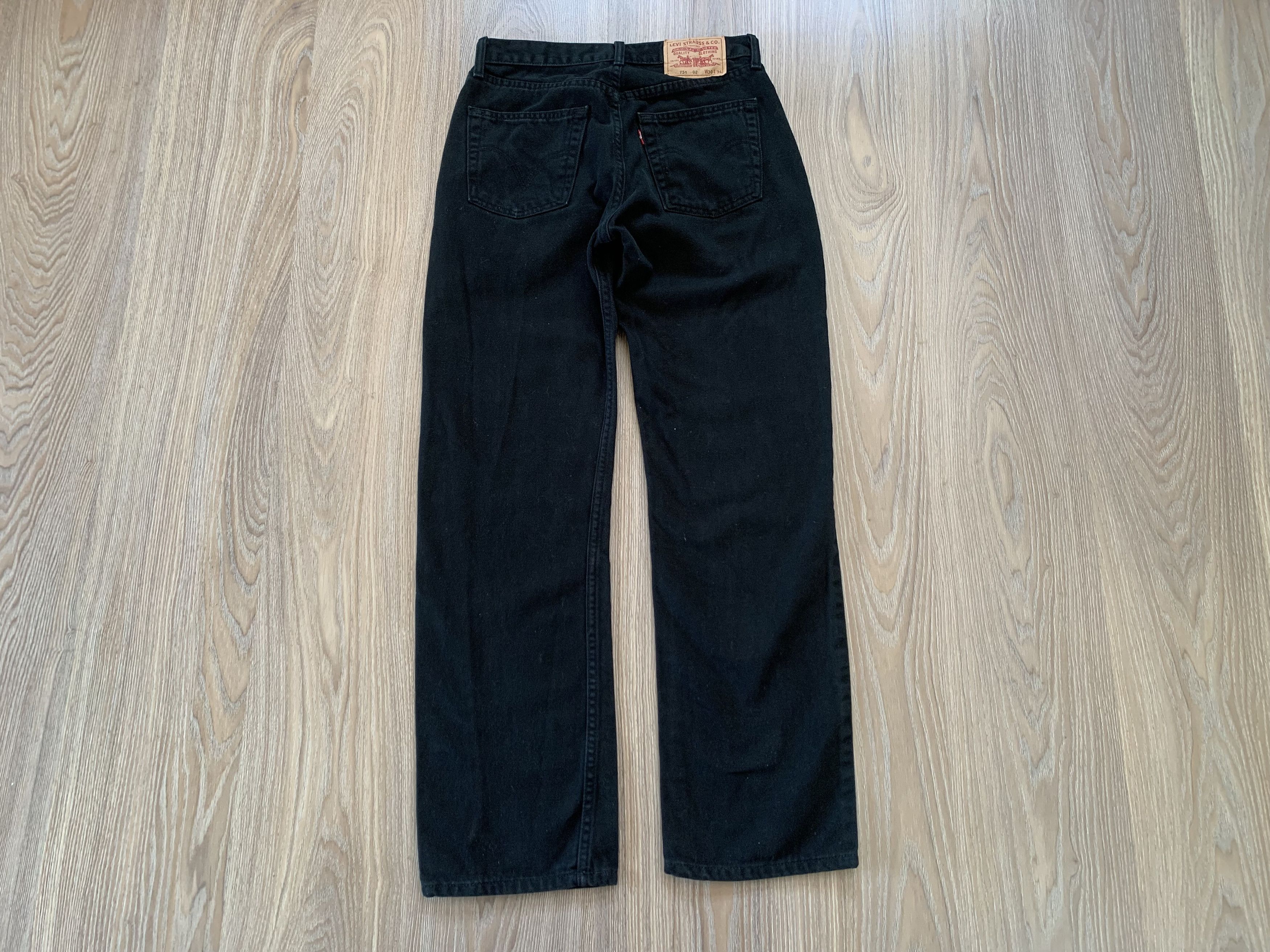 Levi's Mens Levi's 751 02 Black Jeans Size US 30 / EU 46 - 3 Thumbnail