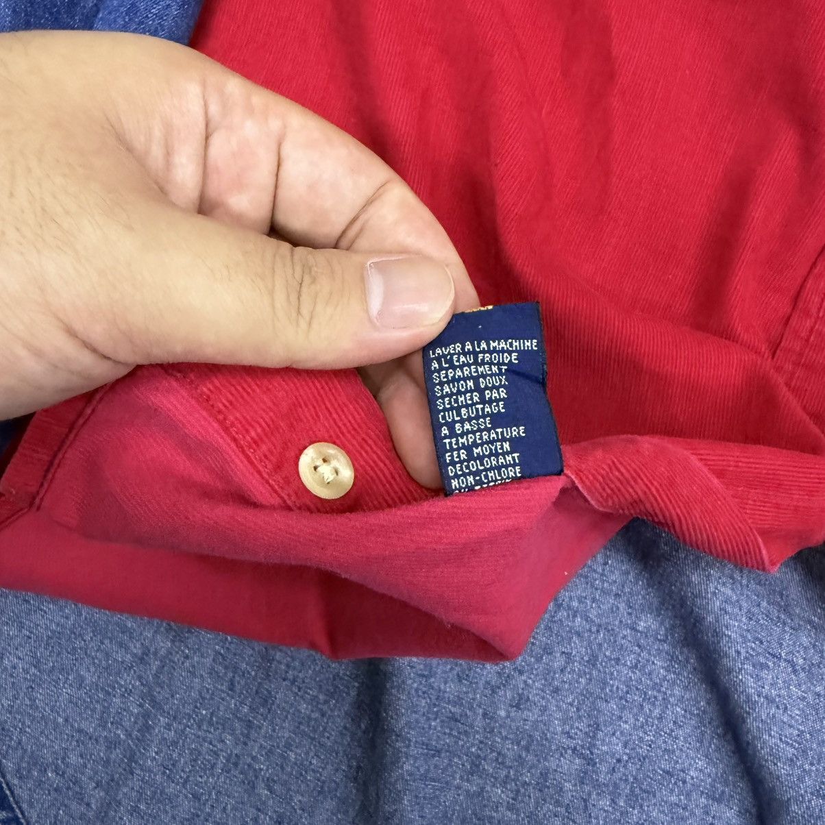 Tommy Hilfiger × Vintage Vintage Tommy Hilfiger Denim Corduroy CDG Inspired Shirt Size US XL / EU 56 / 4 - 5 Thumbnail
