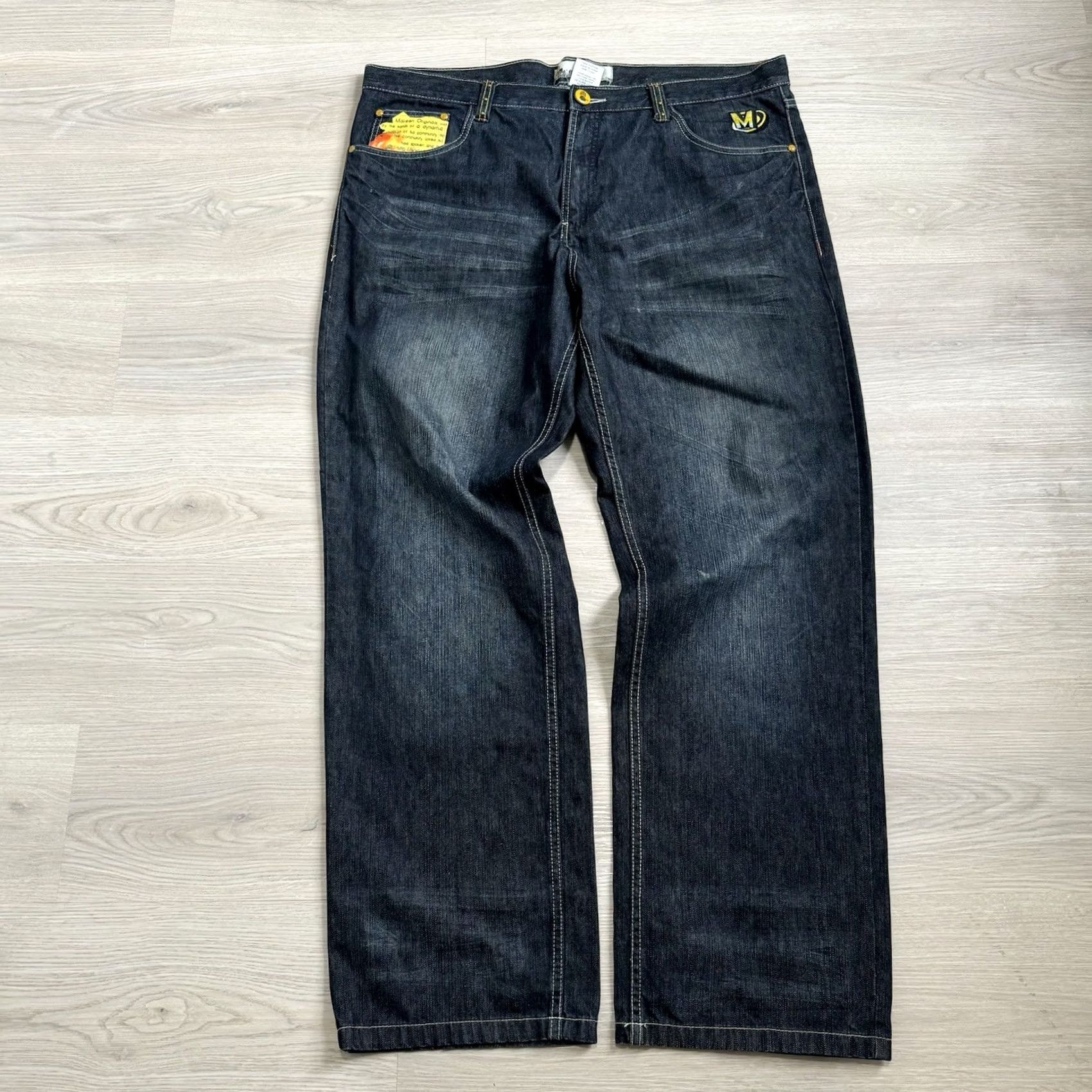 JNCO Miskeen Jeans Baggy Denim Embroidered Pockets 40x33 Men's Jeans Baggy / saggy Size US 40 / EU 56 - 5 Thumbnail