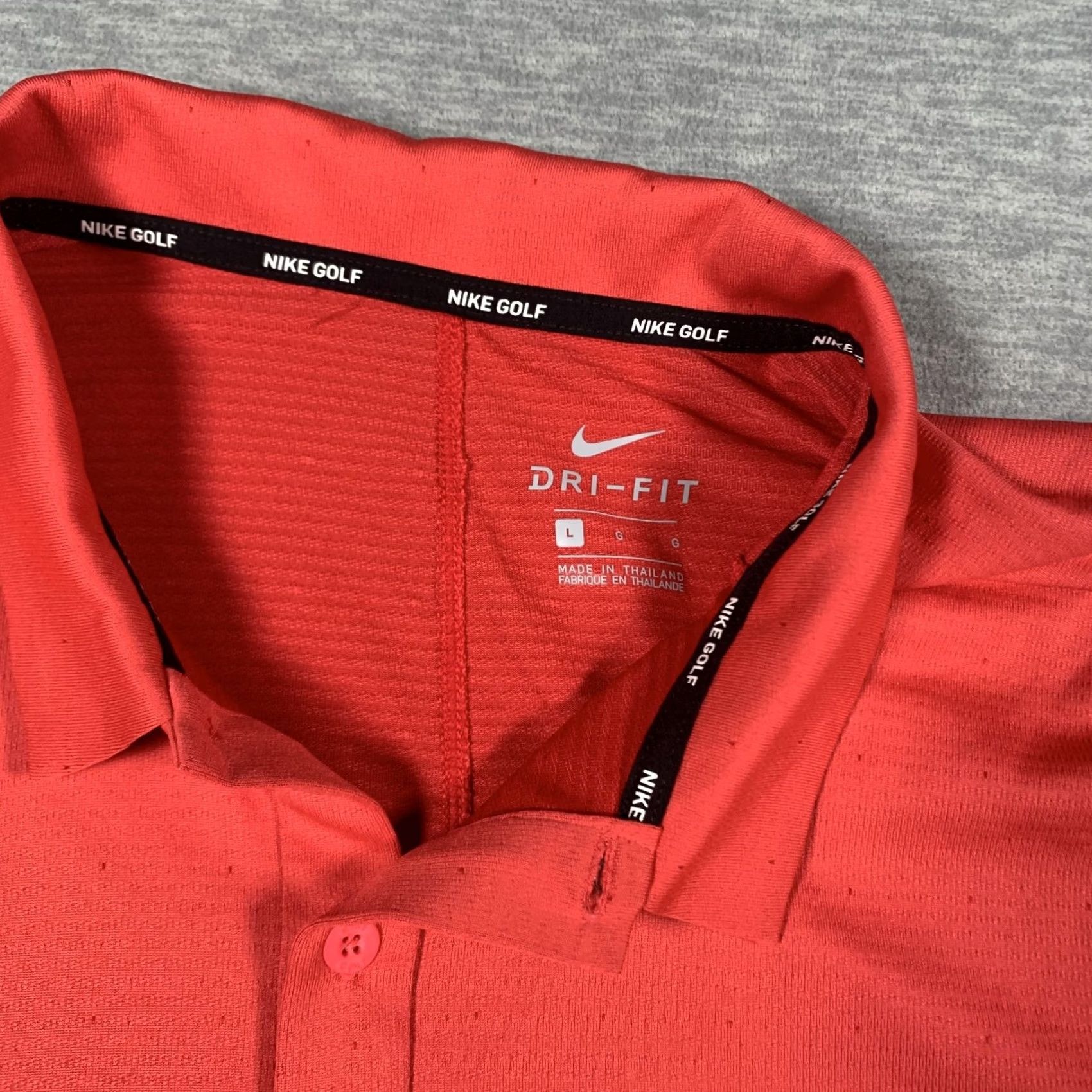 Nike Nike Golf Shirt Mens Large Red Dri-Fit Polo Athletic Performance Lightweight Size US L / EU 52-54 / 3 - 4 Thumbnail