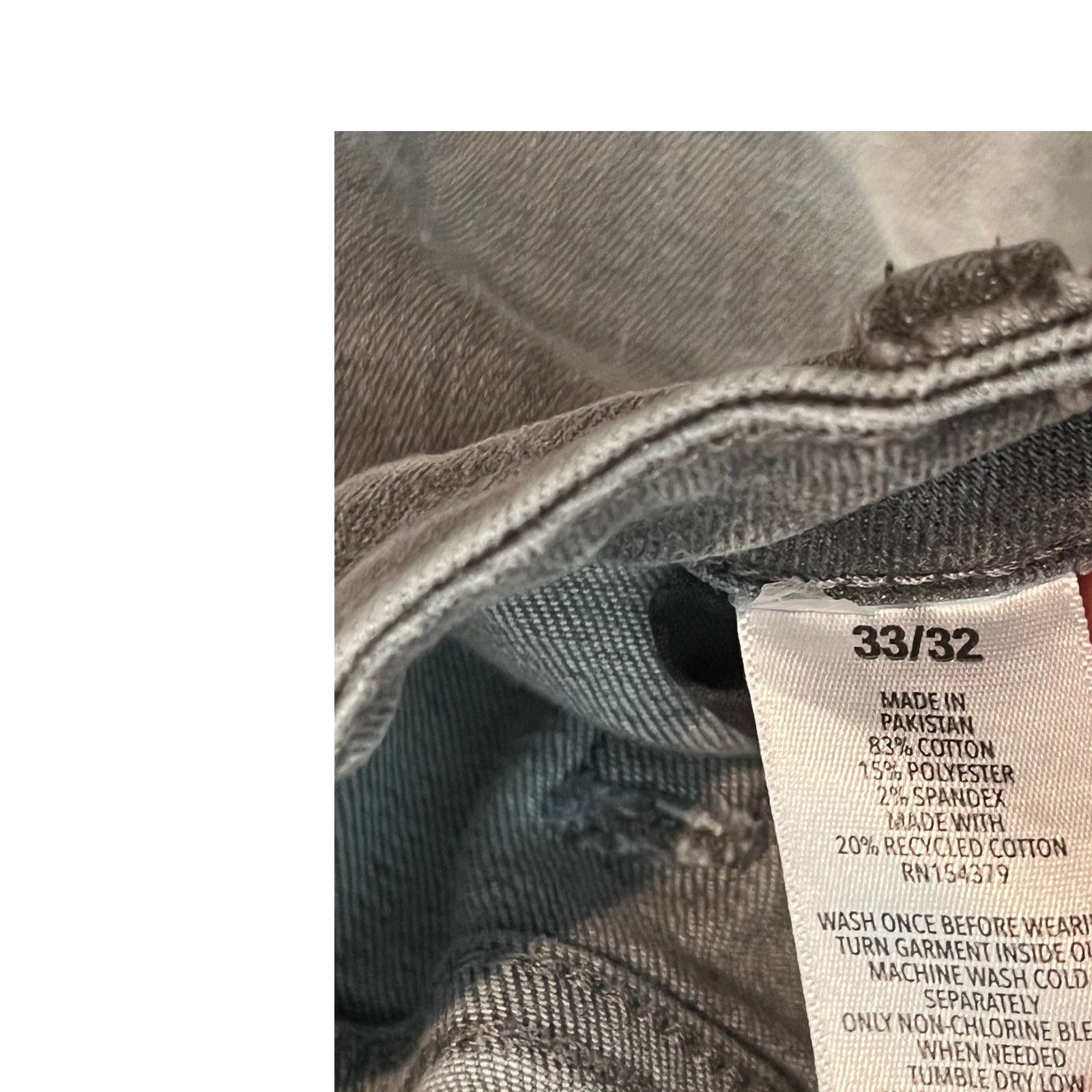 Aeropostale Aeropostale Skinny Gray Distressed Jeans Mens 33x32 Size US 33 - 4 Thumbnail