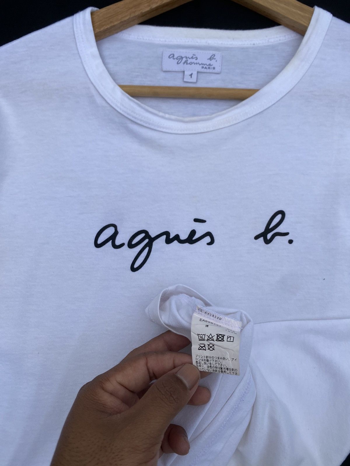 agnes b. Rare Agnes b. Spellout Tshirt Size US S / EU 44-46 / 1 - 12 Thumbnail