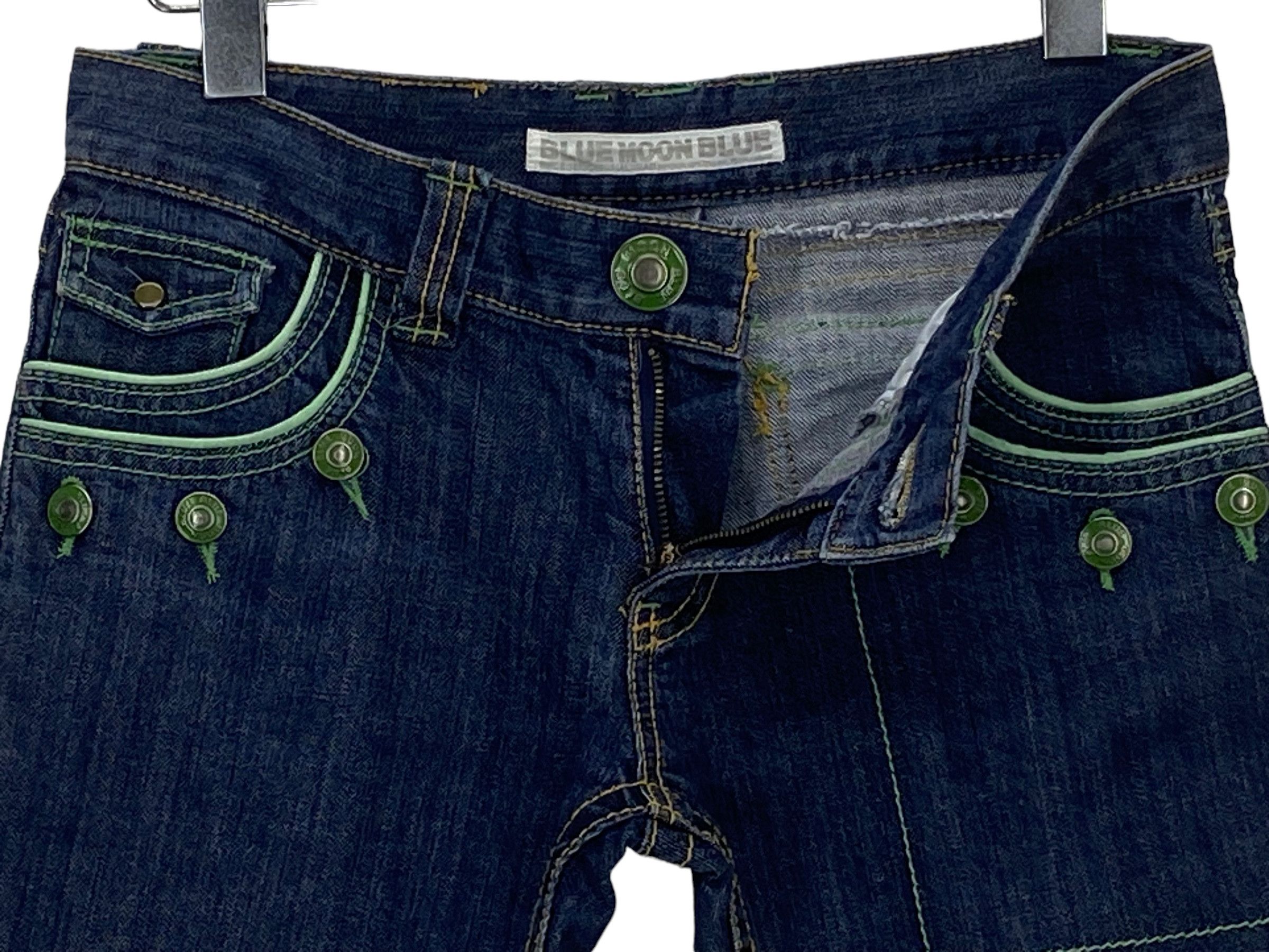 Japanese Brand Blue Moon Blue Japan Denim Jeans Japanese Surf Jeans Pants Size 29" - 7 Thumbnail